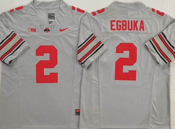 Other Ohio State Buckeyes #2 Emeka Egbuka Gray 2025 Jersey Size US XL / EU 56 / 4 - 1 Thumbnail