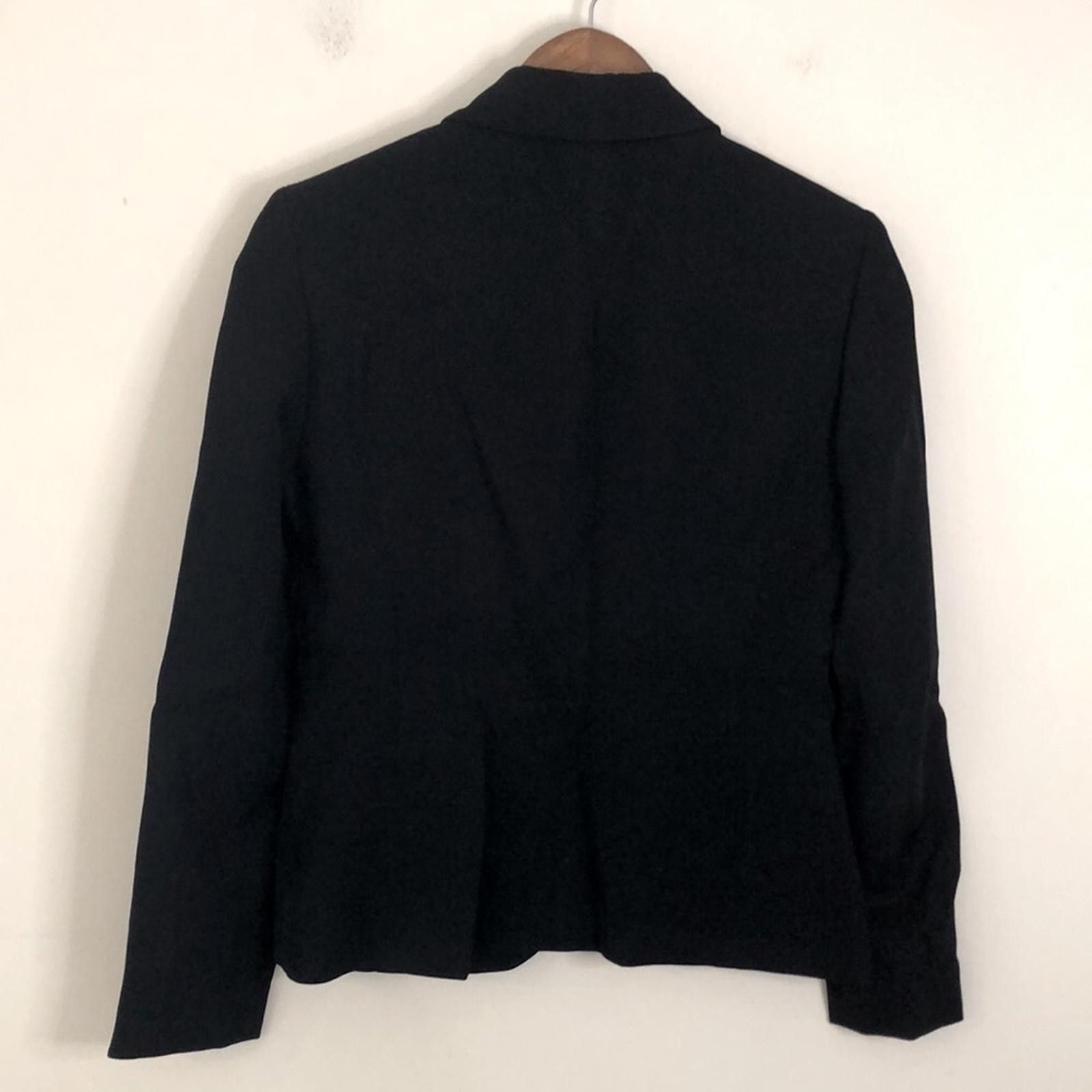 Nine West Nine West Black Blazer striped lined V neck button up SZ 2 Size XS / US 0-2 / IT 36-38 - 5 Thumbnail