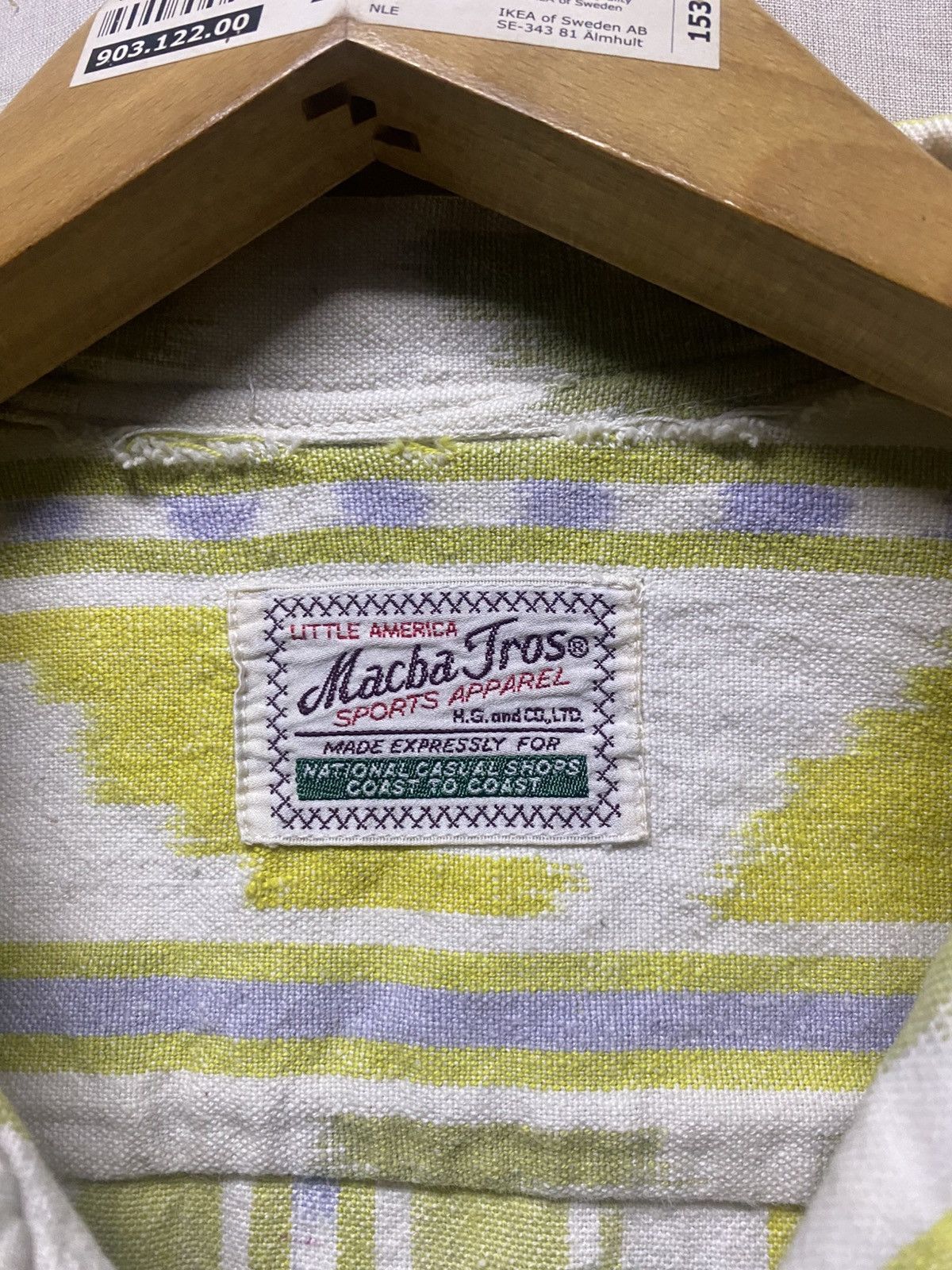 Japanese Brand Vintage Macba Tros Aztec Style Open Collar Shirts Size US L / EU 52-54 / 3 - 5 Thumbnail