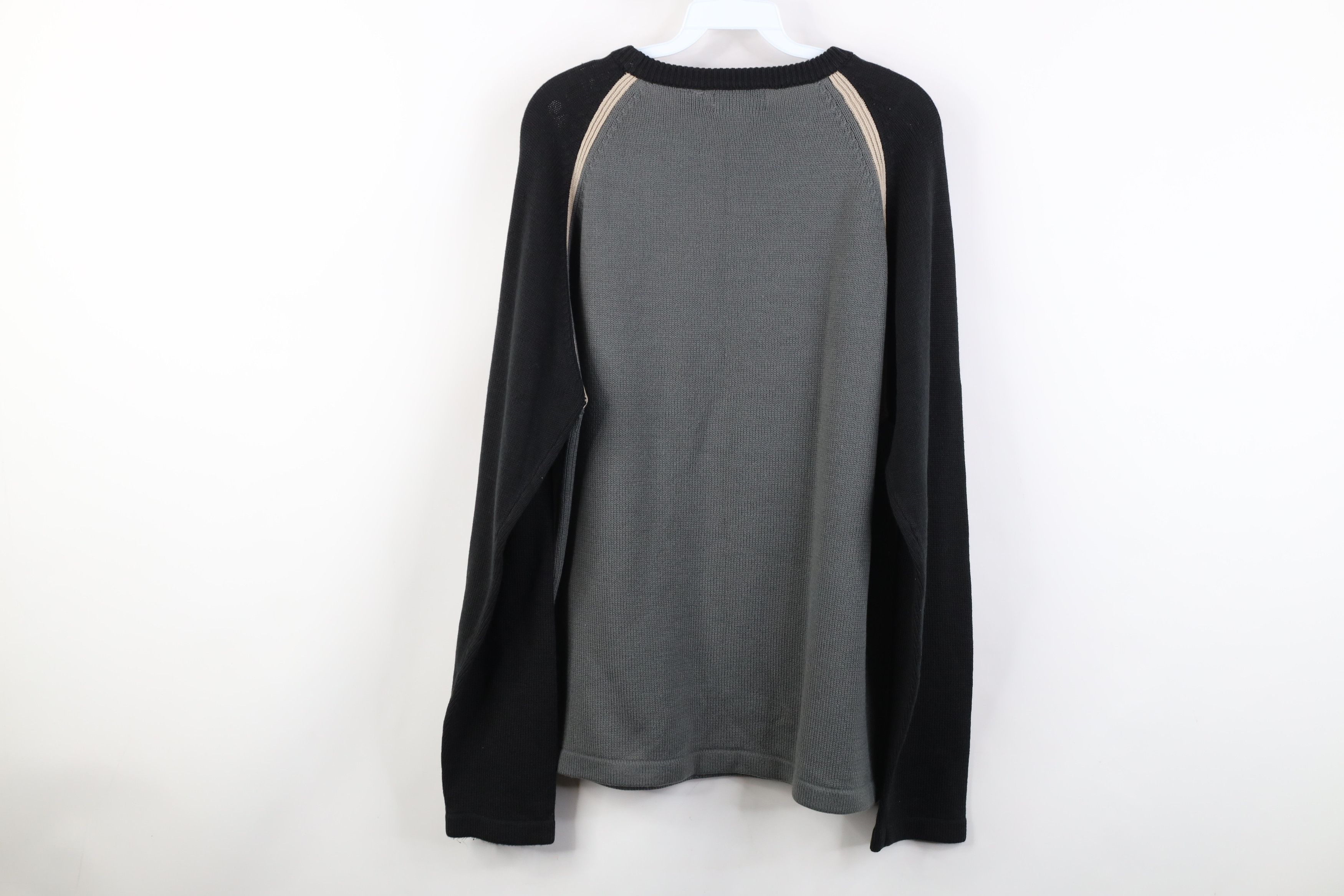 Vintage Vintage 90s Y2K Streetwear Ribbed Knit Crewneck Sweater Size US XL / EU 56 / 4 - 9 Thumbnail