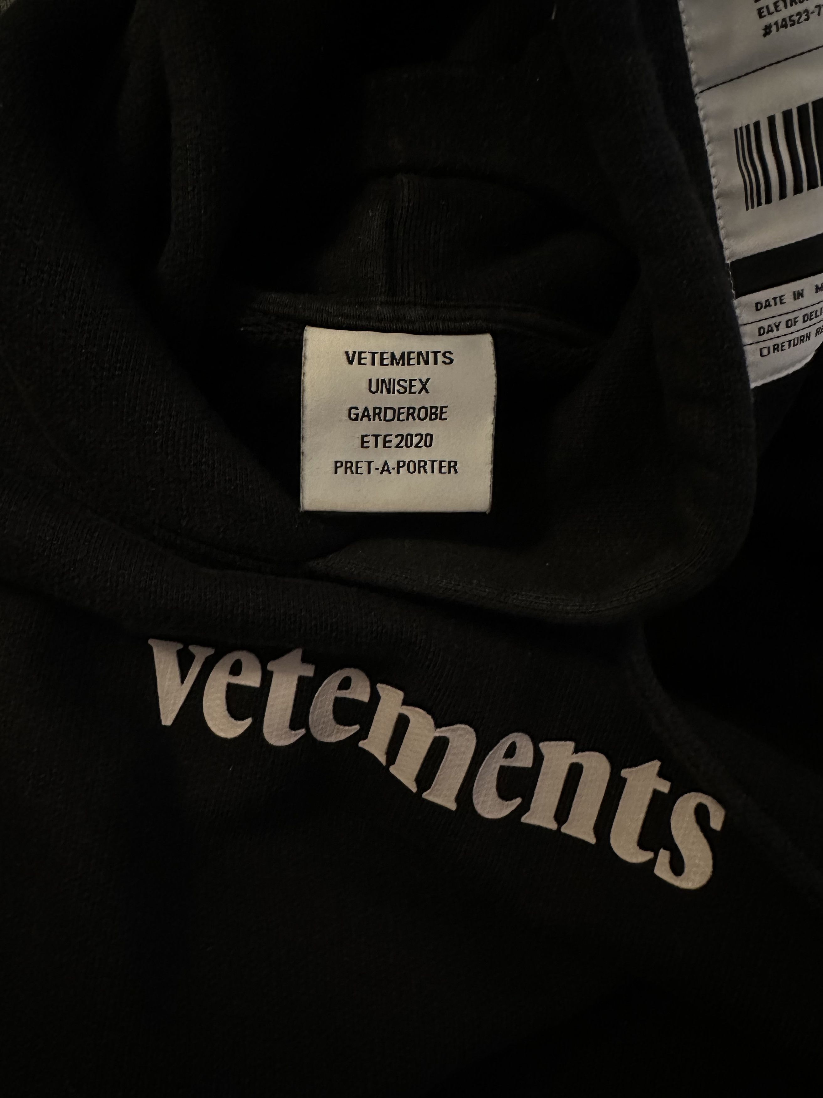 Vetements Vetements Shipping Label SS20 Hoodie Size US XS / EU 42 / 0 - 4 Thumbnail