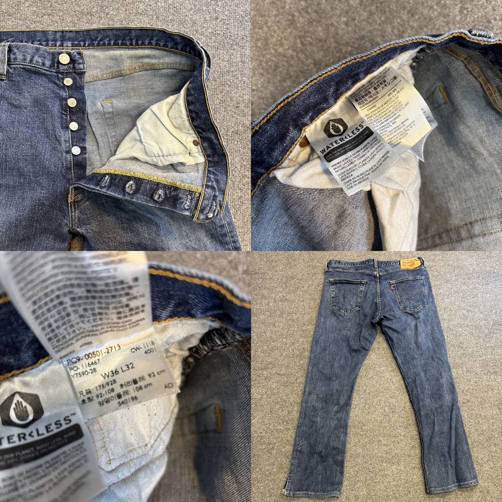 Levi's Levi's 501 Jeans Button Fly Size 36x32 Mens Straight Med Wash Red Tag Vintage? No Size US 36 / EU 52 - 8 Thumbnail