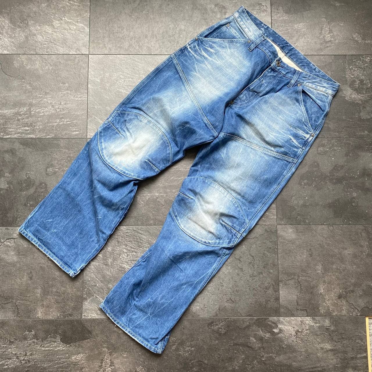 G-Star × Vintage Vintage g star baggy blue denim jeans Size US 34 / EU 50 - 8 Thumbnail