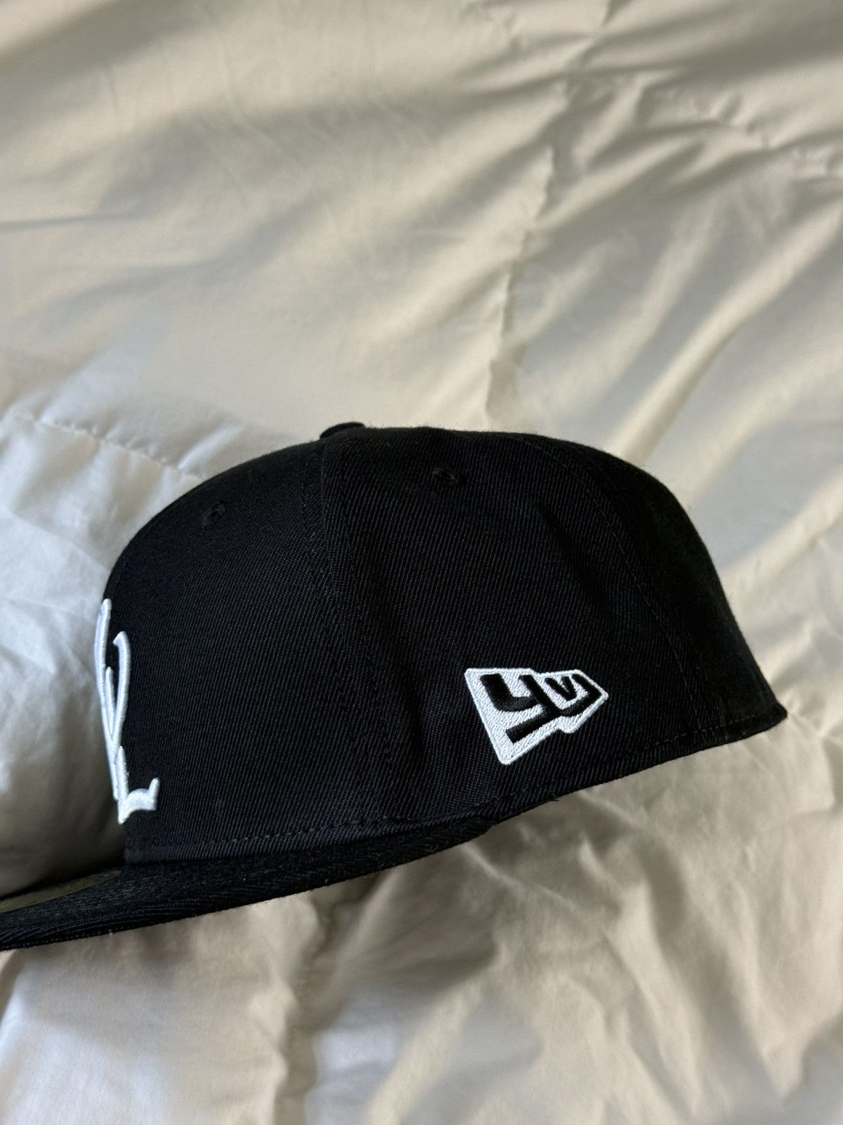 Playboi Carti YVL fitted hat Black on White (size 7 7/8) Size ONE SIZE - 3 Thumbnail