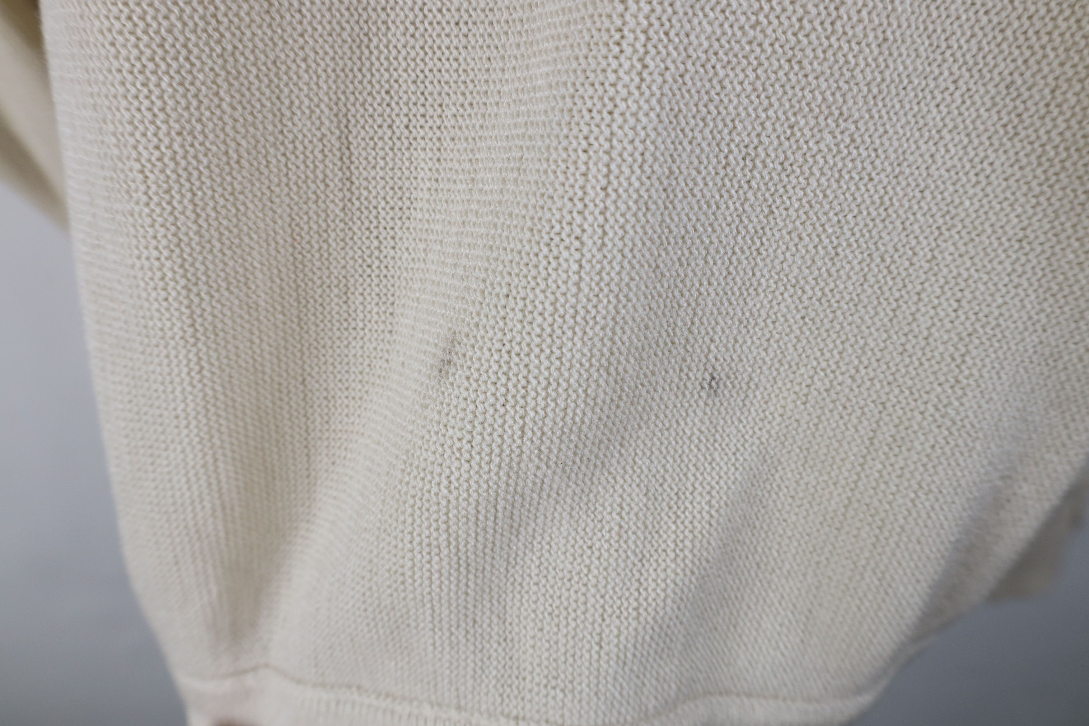 Vintage Vintage 90s Streetwear Cardigan Sweater Beige Khaki Acrylic Size US XL / EU 56 / 4 - 9 Thumbnail