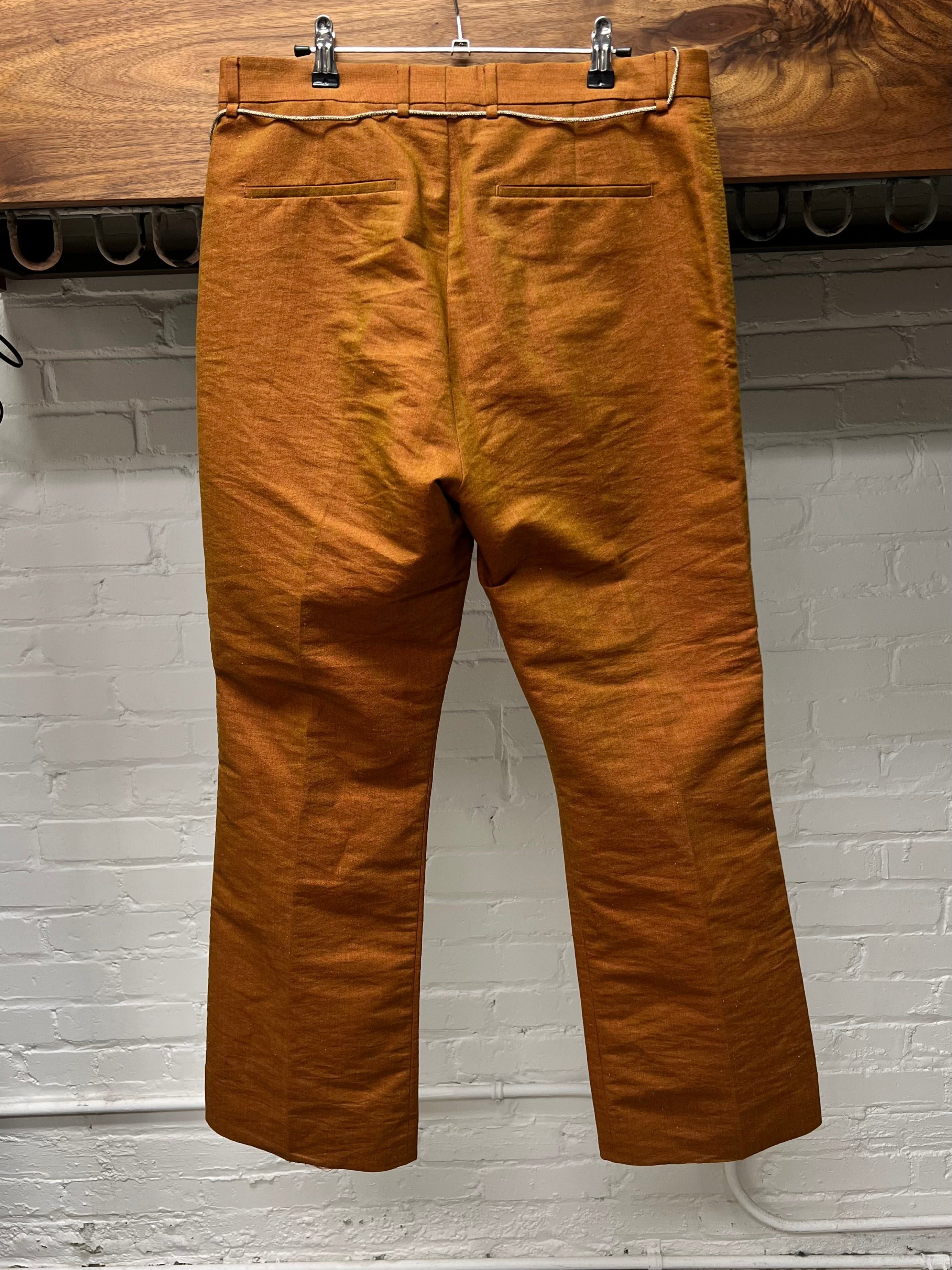 Acne Studios Acne Studios ‘Burnt Orange’ Wool Blend Flared Trousers Size US 33 - 3 Thumbnail