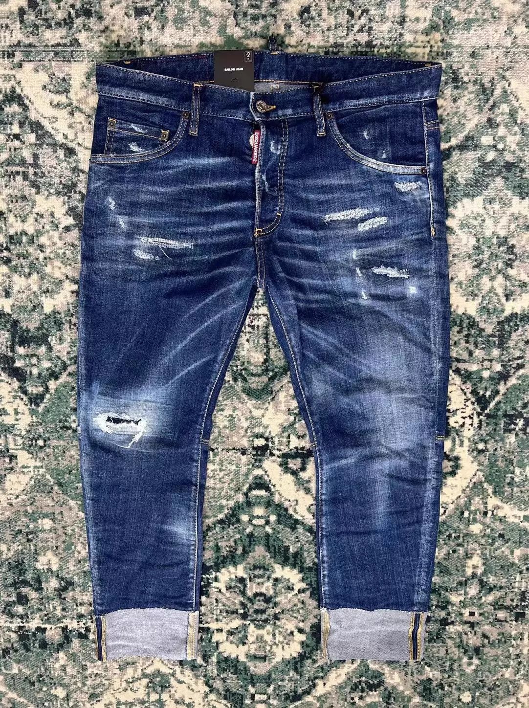 Dsquared2 Blue Distressed Denim Jeans Size 32 Size US 32 / EU 48 - 1 Thumbnail