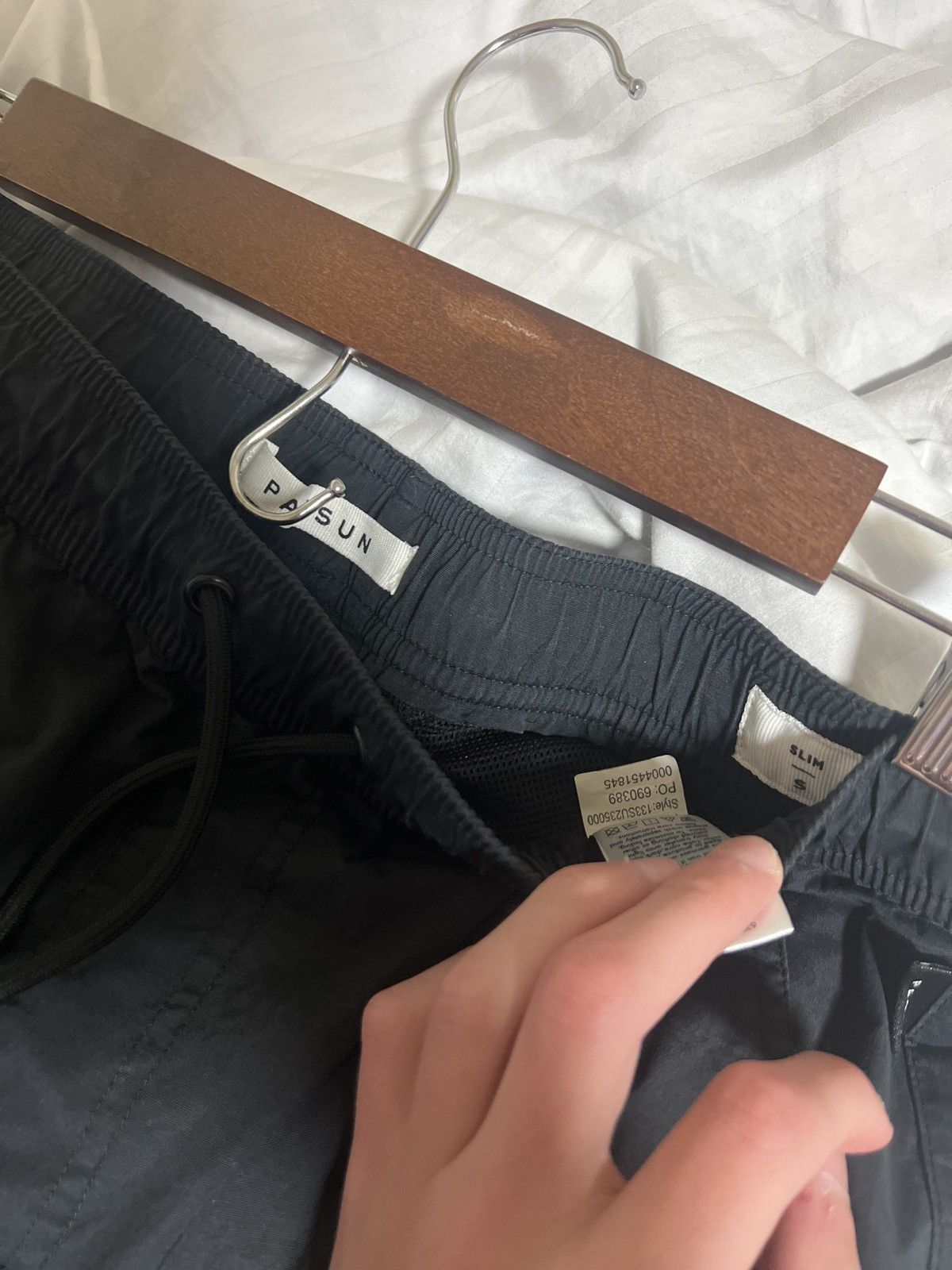 Vintage Slim Cargo Black Pants Size US 29 - 6 Thumbnail