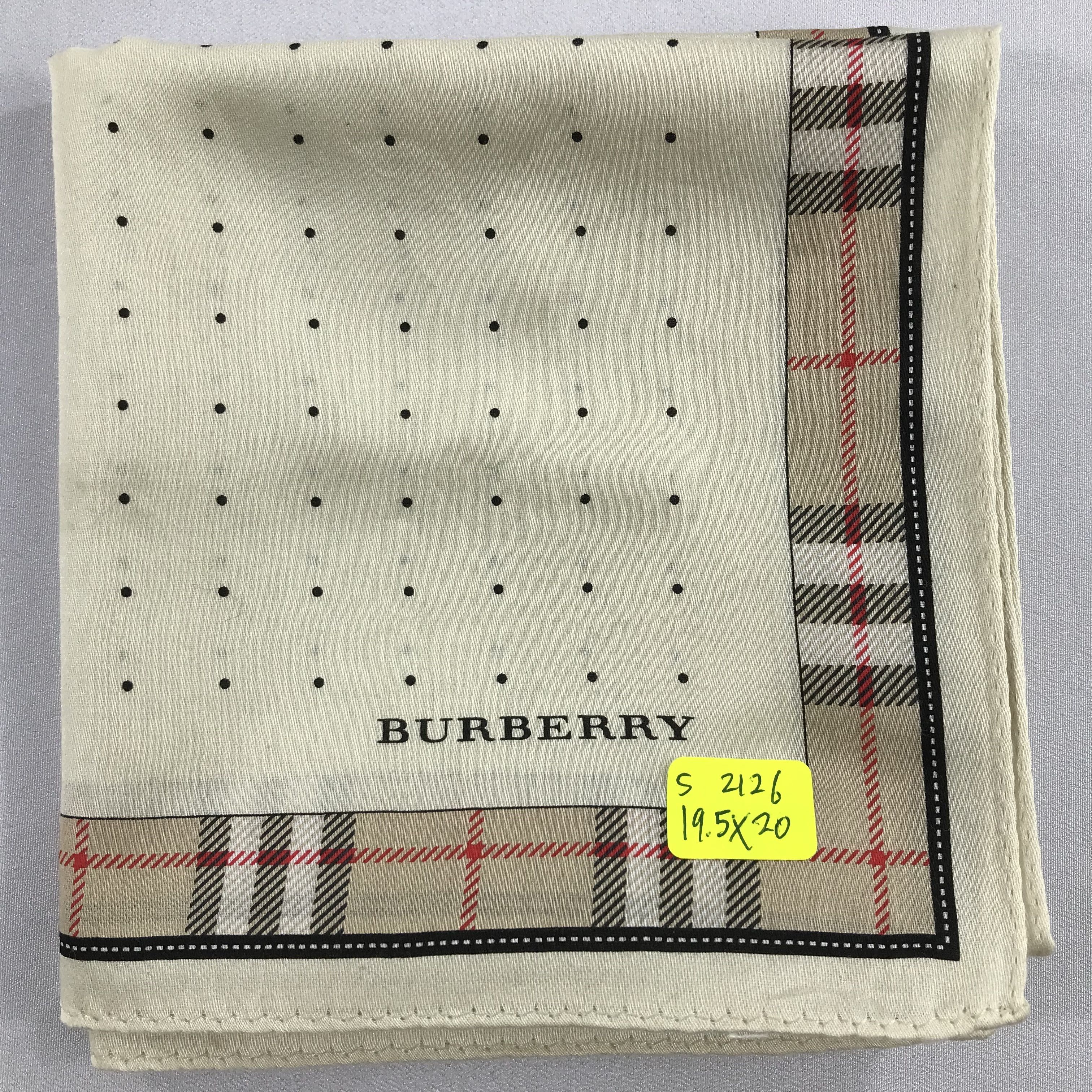 Burberry × Vintage Burberry Bandana / Handkerchief / Neckerchief - S2126 Size ONE SIZE - 5 Thumbnail
