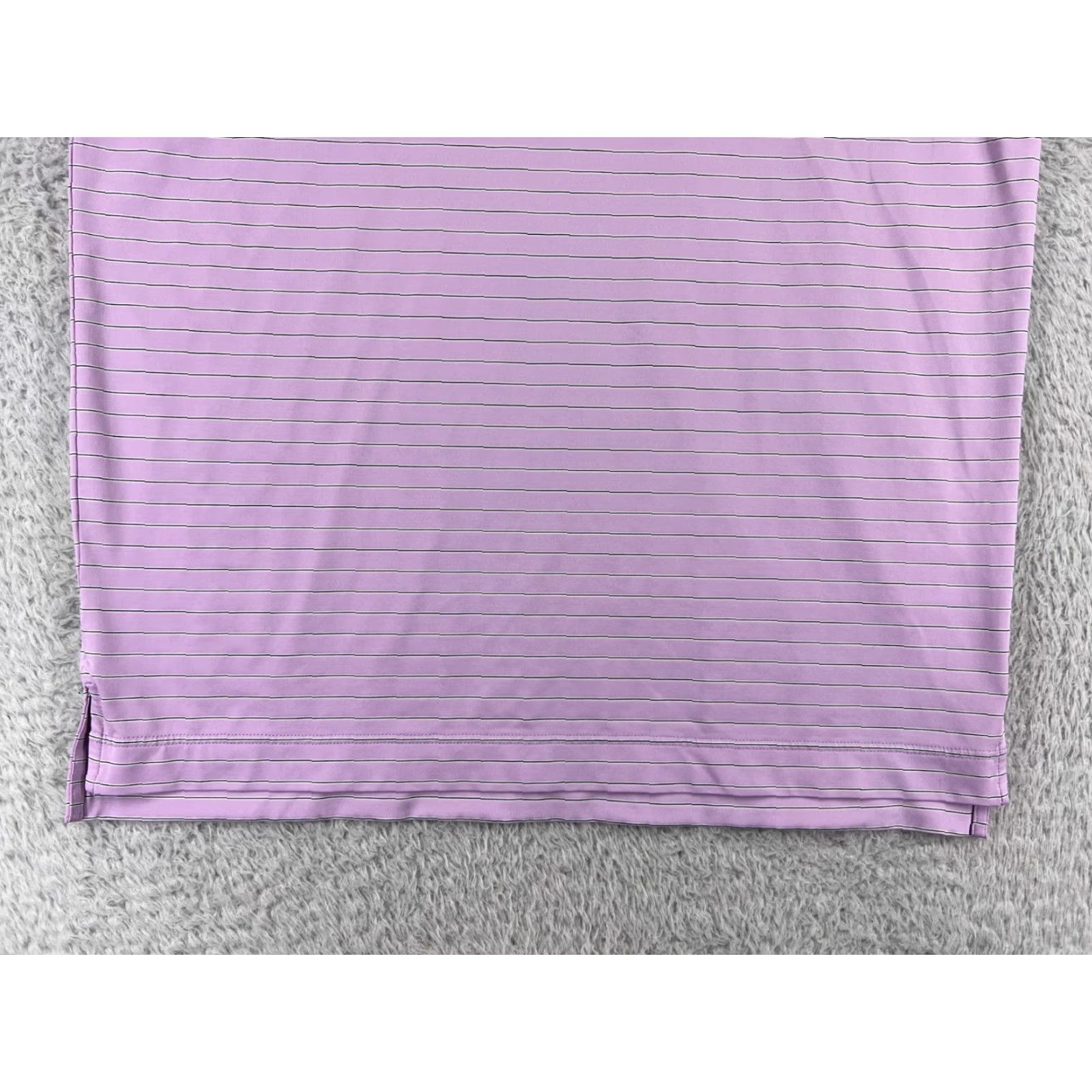 Footjoy FootJoy Polo Shirt Mens Large Purple Black Stripe Golf Lightweight Poly Shirt Size US L / EU 52-54 / 3 - 7 Thumbnail