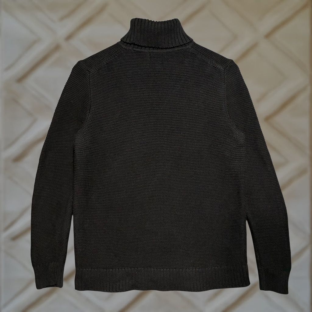 J.Crew J. Crew Black Textured Knit Turtleneck Sweater Women's M Long Sleeve Pullover Casual Knitwear Size M / US 6-8 / IT 42-44 - 1 Thumbnail