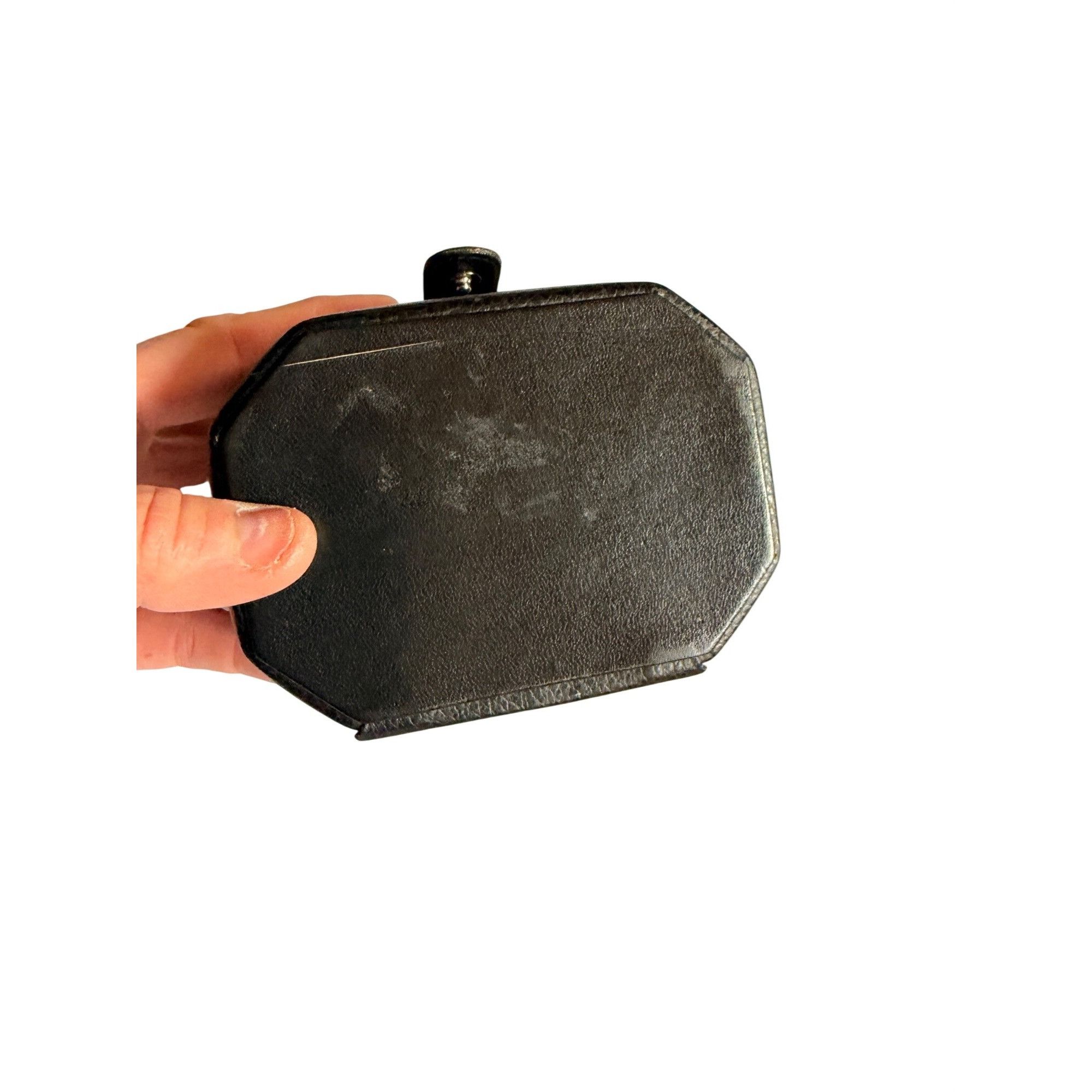 Other Black Faux Leather Jewelry Box With Mirror & Initial E Monog Size ONE SIZE - 5 Thumbnail