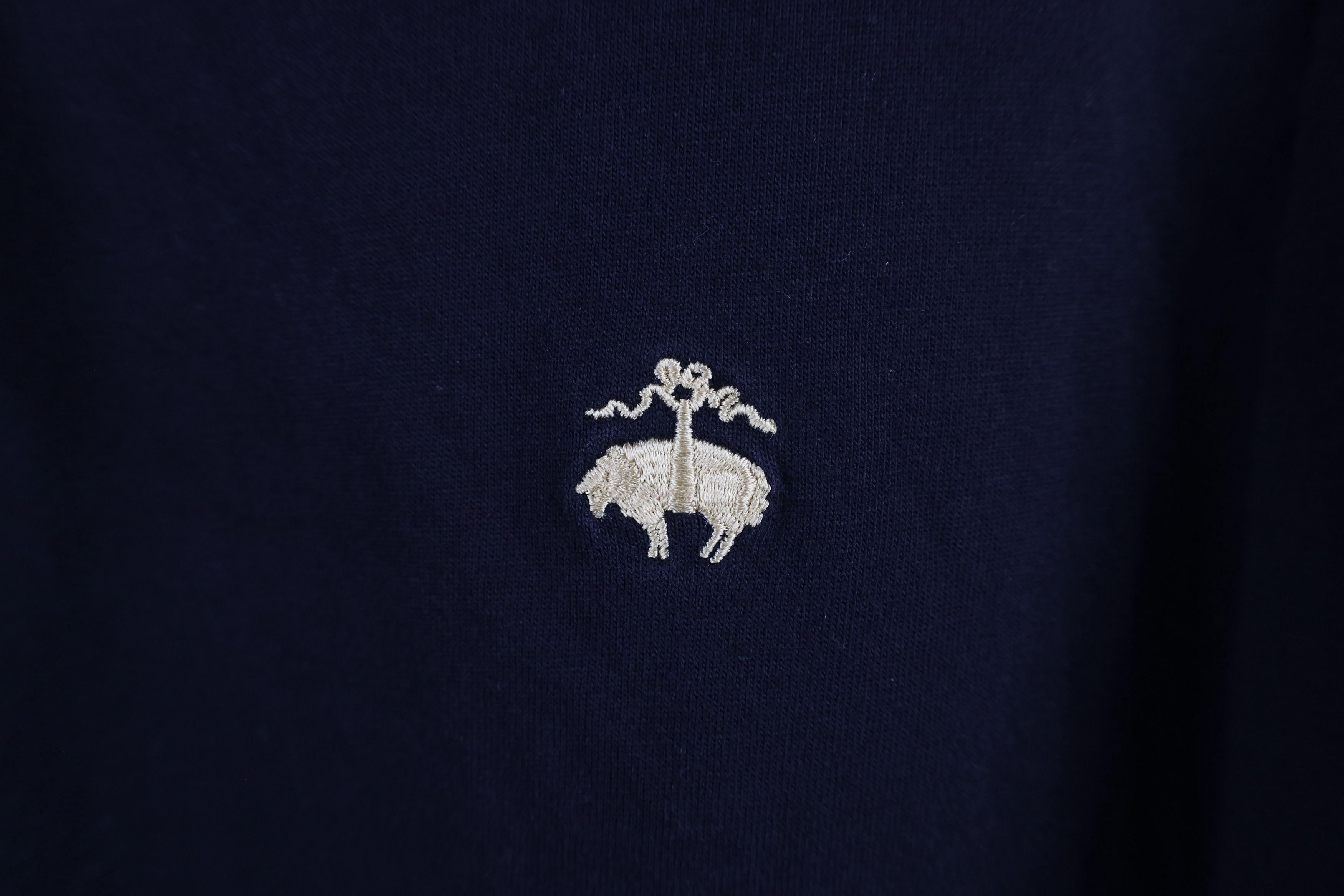 Brooks Brothers Vintage Brooks Brothers Cotton Long Sleeve Polo Shirt Black Size US L / EU 52-54 / 3 - 4 Thumbnail