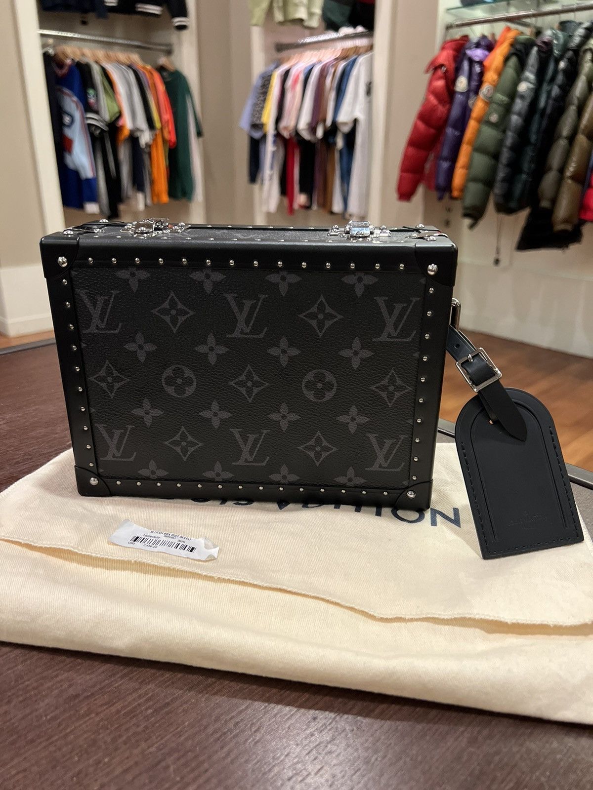Louis Vuitton Louis Vuitton Clutch Box Monogram Eclipse Side Bag Size ONE SIZE - 2 Thumbnail