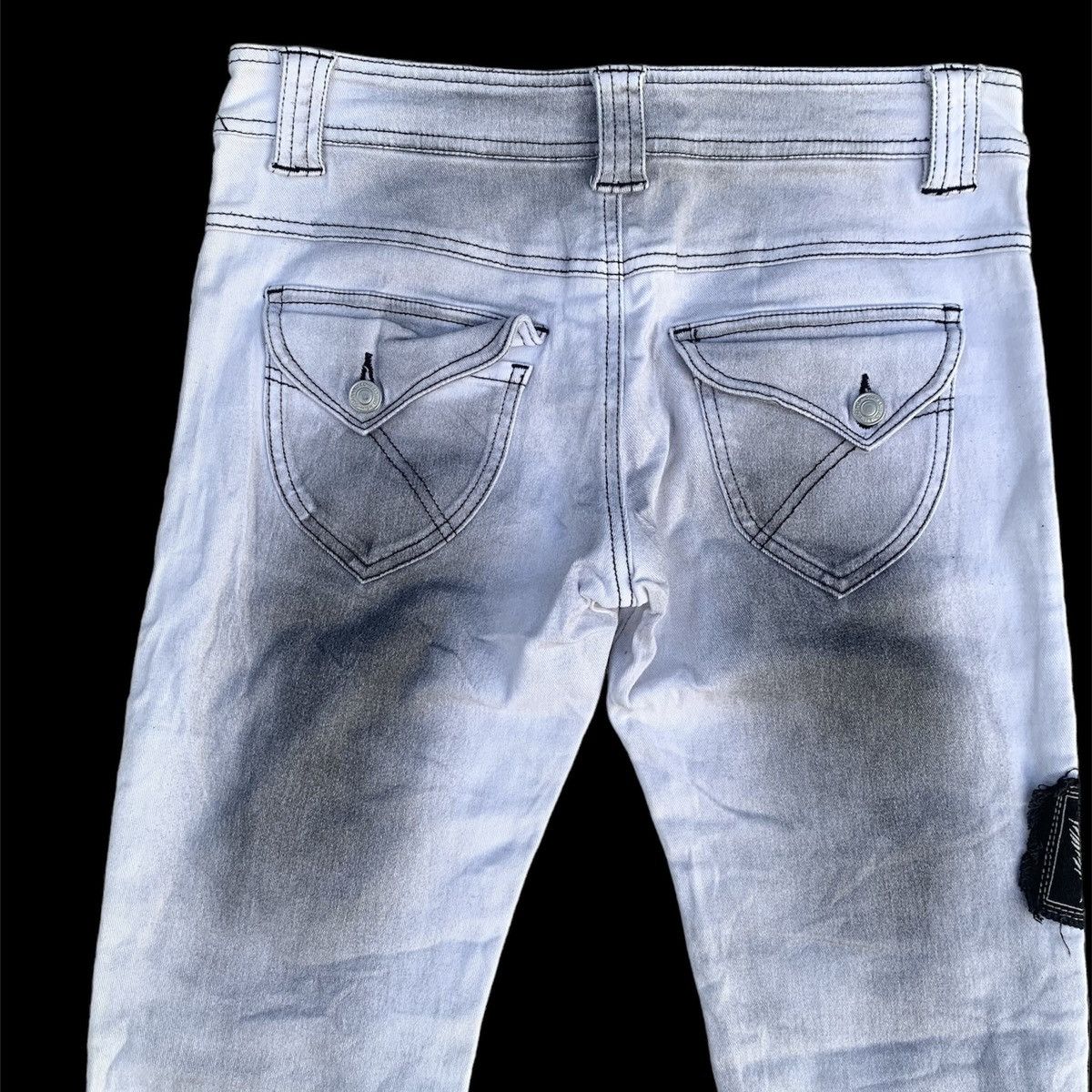 Japanese Brand Japanese Brand ALGONQUINS Denim Flares Jeans Punk zipper Size US 28 / EU 44 - 7 Thumbnail