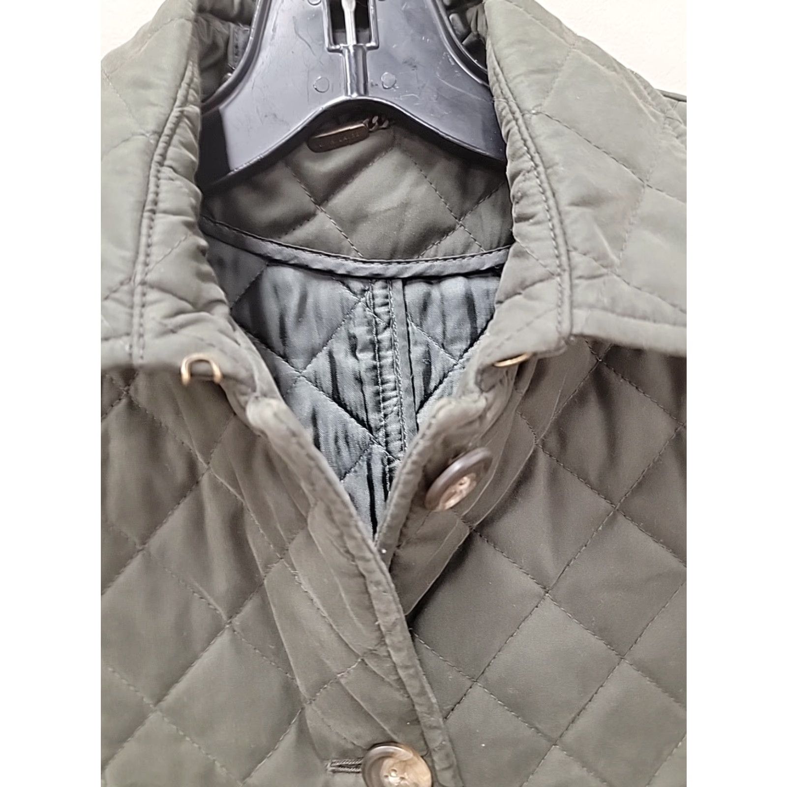 Ralph Lauren VINTAGE Ralph Lauren Black Label LONG Quilted Coat Jacket Green Sz Medium Woman Jacket Size M / US 6-8 / IT 42-44 - 3 Thumbnail