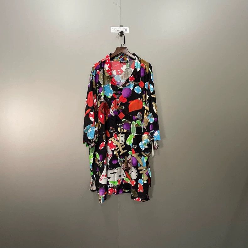 Balenciaga Balenciaga Casino Short Sleeve Shirt Size US XS / EU 42 / 0 - 1 Thumbnail