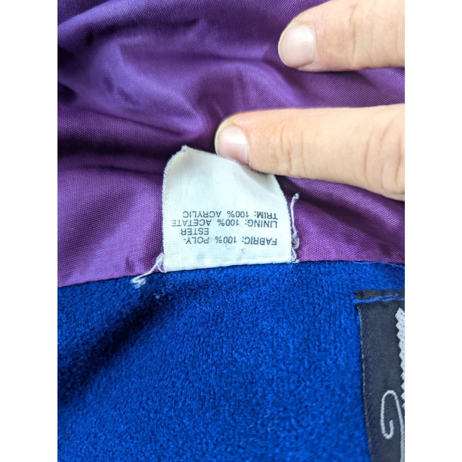 Vintage VINTAGE Abbmoor Women's Blue Button-Down Pea Coat XL United States Made Coat Size XL / US 12-14 / IT 48-50 - 3 Thumbnail