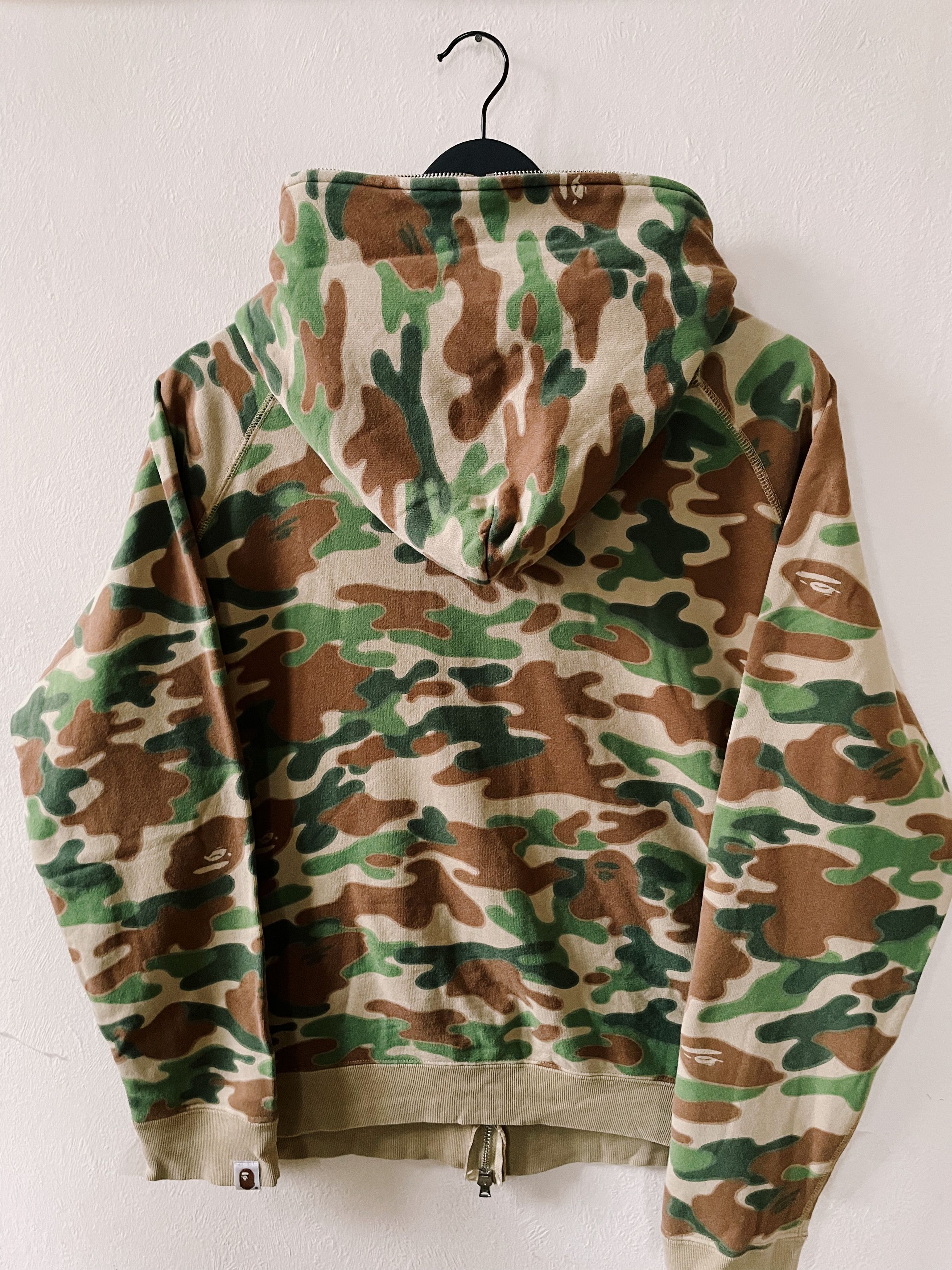 Bape Bape A Bathing Ape Puzzle Camo Fullzip Hoodie | Grailed 