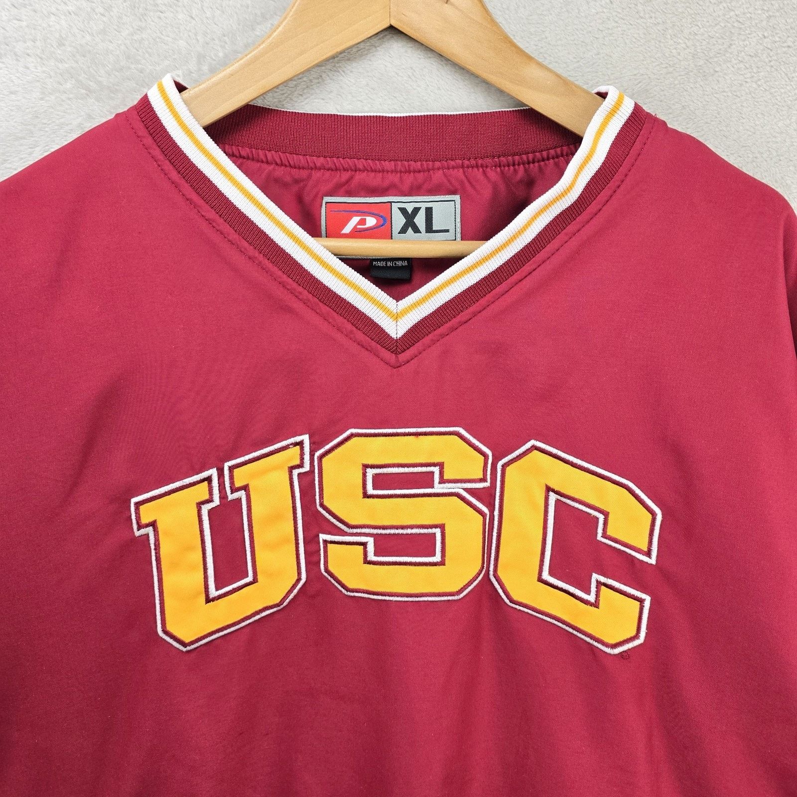 Other Vintage Pro Player USC Trojans Windbreaker Mens XL Red 90s Size US XL / EU 56 / 4 - 3 Thumbnail