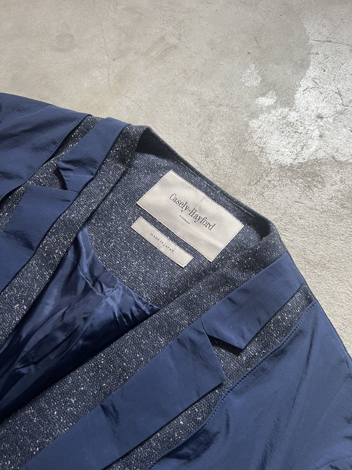 Casely-Hayford × Japanese Brand Casely Hayford Fall 2014 "Shades Of Blue" Blazer Coat Size 40R - 3 Thumbnail