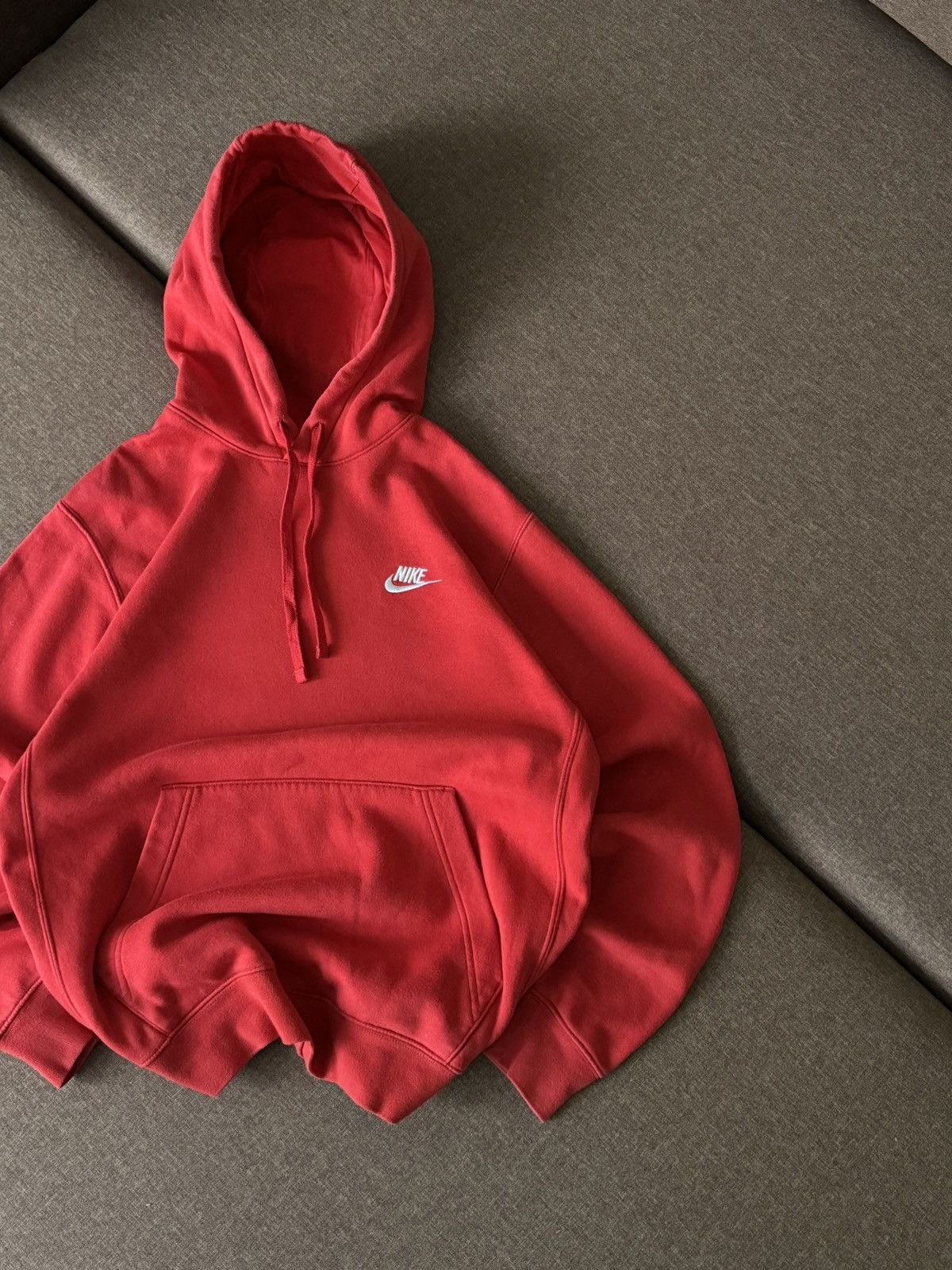 Nike × Vintage Nike basic oversized Y2K Vintage style hoodie Size US S / EU 44-46 / 1 - 7 Thumbnail