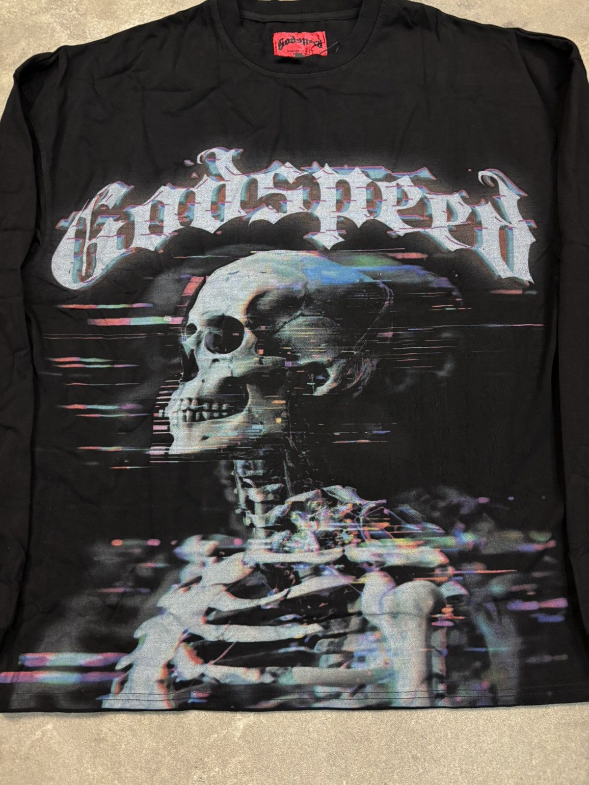 Godspeed Godspeed Glitchy Longsleeve, Black Size US XL / EU 56 / 4 - 3 Thumbnail