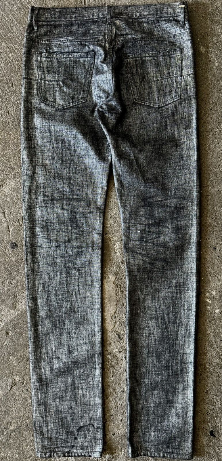 Dior Dior - Hedi Slimane - AW06 - Radioactive Silver Denim Jeans Size US 30 / EU 46 - 8 Thumbnail