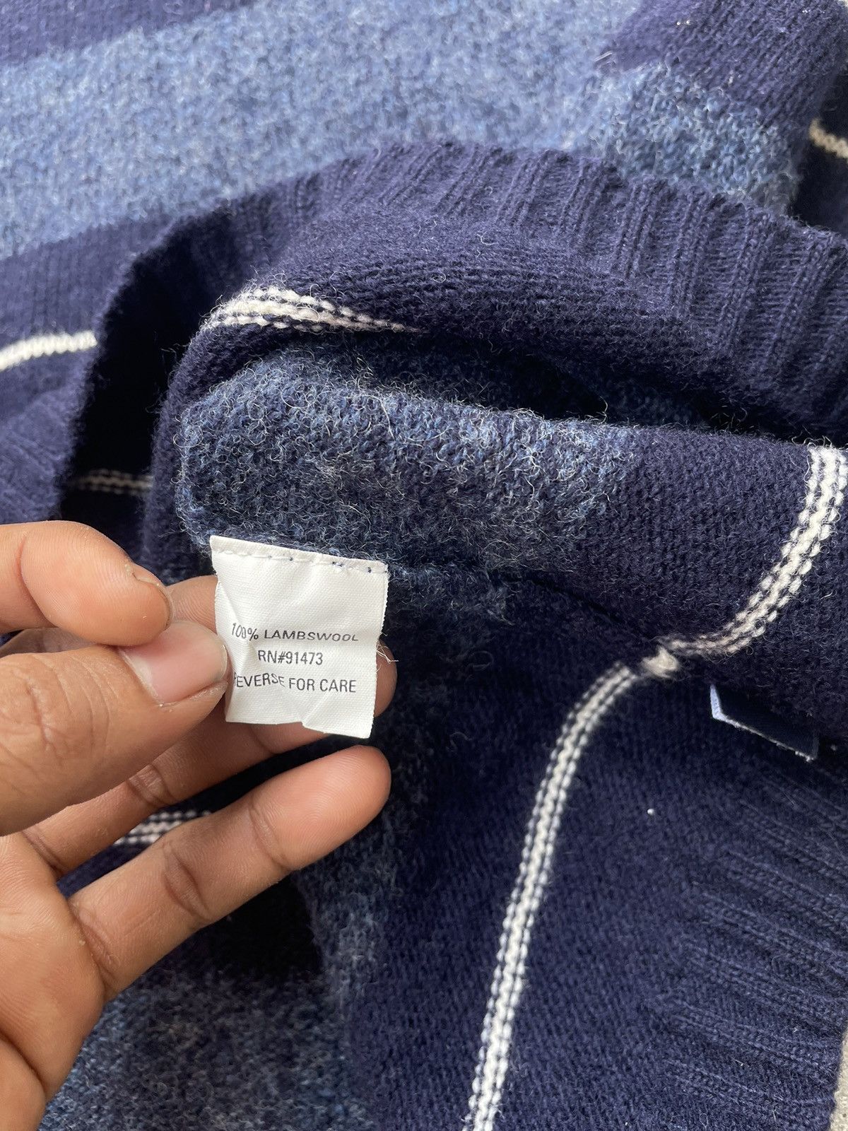 Supreme Supreme Blue Stripe Sweater Size US L / EU 52-54 / 3 - 8 Thumbnail