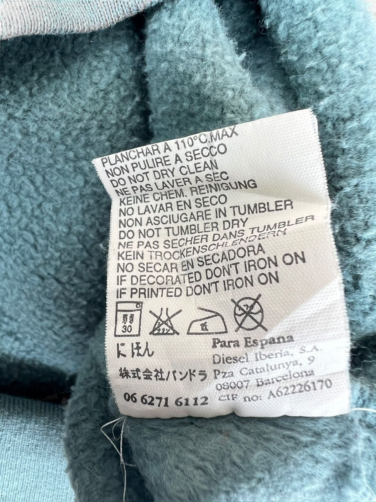 Diesel Diesel D Centre Logo Sunfaded Distressed Baggy Sweatshirt Size US M / EU 48-50 / 2 - 12 Thumbnail