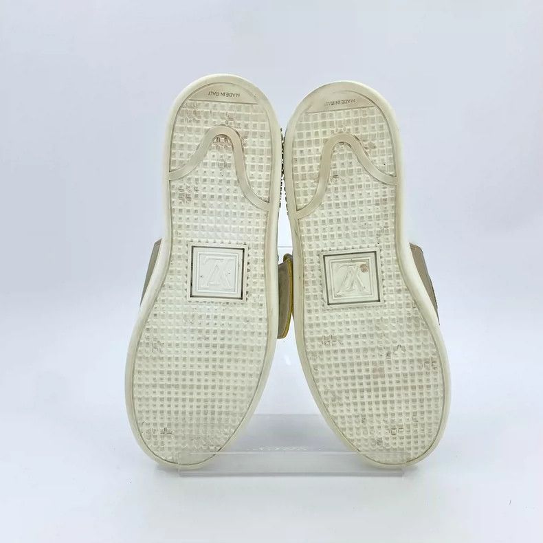 Louis Vuitton Louis Vuitton White Velcro Round Toe Lace Up Board Sneaker Size US 5.5 / IT 35.5 - 5 Thumbnail