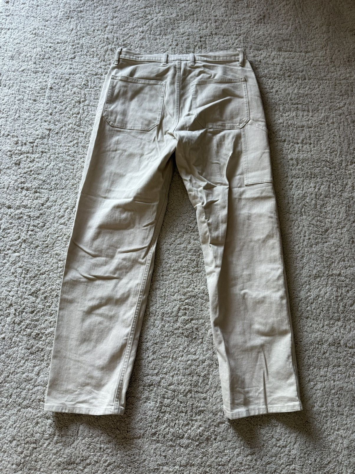 Uniqlo Uniqlo Cream Workwear pants medium Size US 30 / EU 46 - 2 Thumbnail