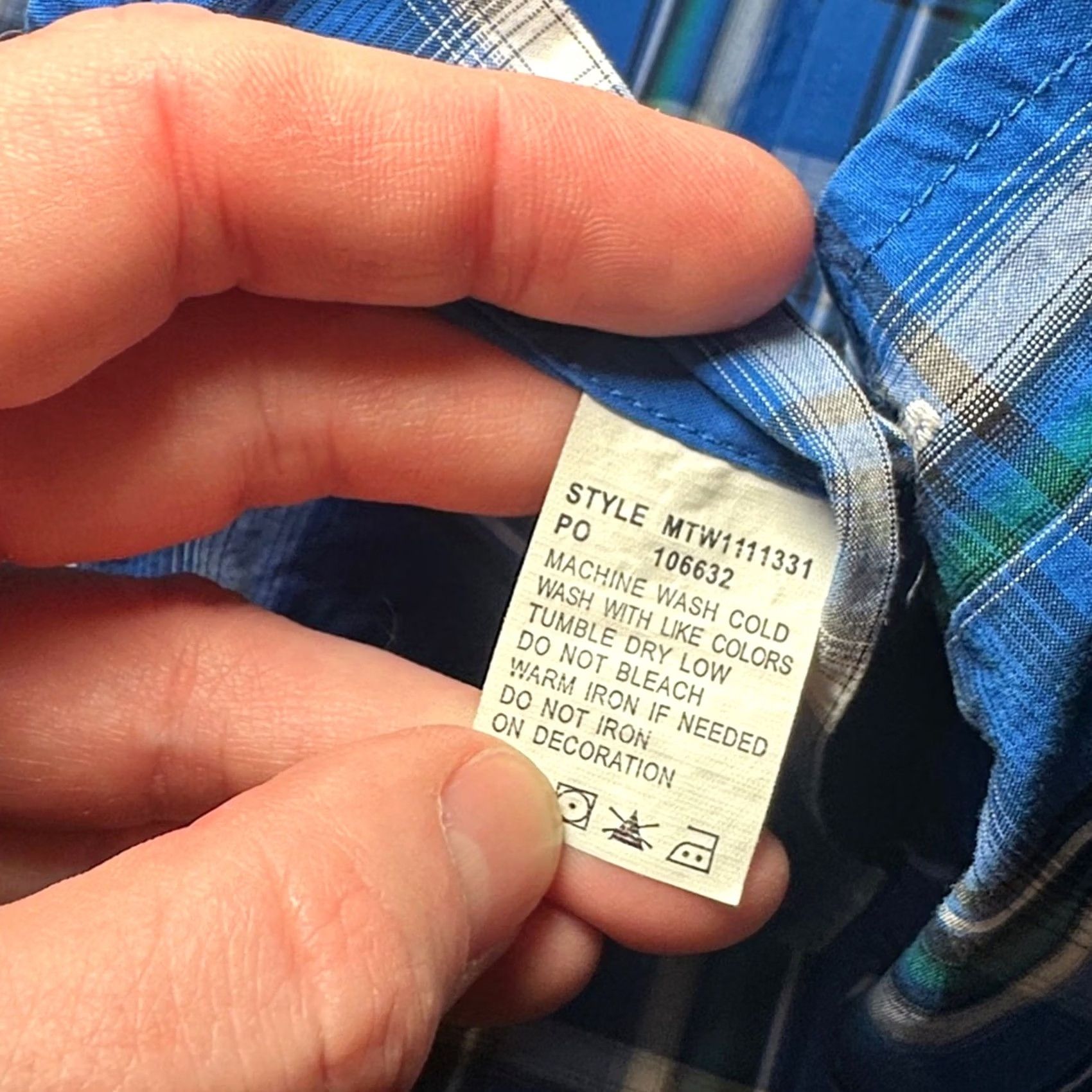 Vintage VINTAGE Cinch Western Royal Blue Plaid Short Sleeve Button Down XS Mens Shirt XS Blue Plaid Size US 27 - 7 Thumbnail
