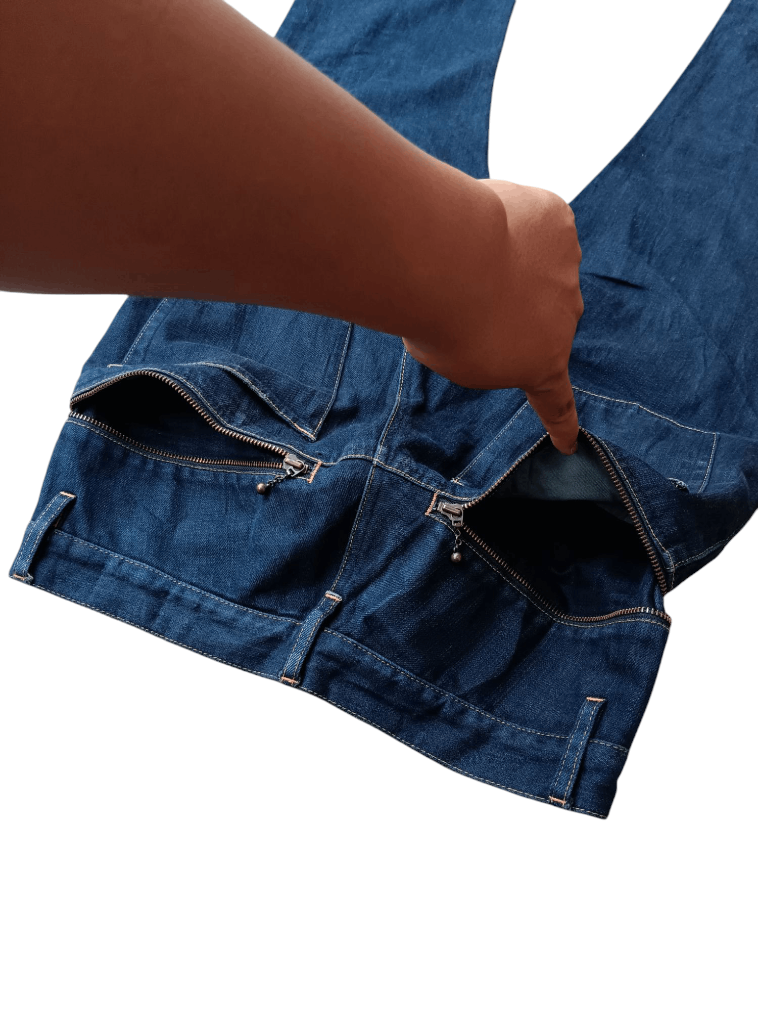 Final Home final home double pocket zipper denim pants Size US 32 / EU 48 - 14 Thumbnail