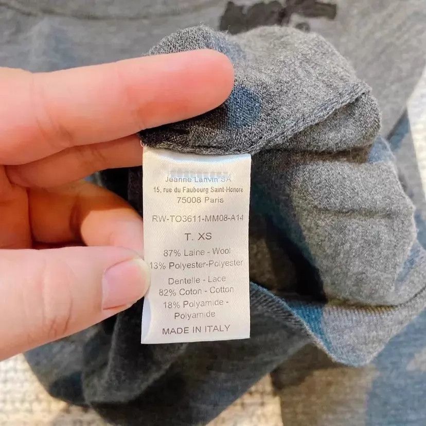 Lanvin Lanvin Gray Crewneck Top XS Size XS / US 0-2 / IT 36-38 - 7 Thumbnail