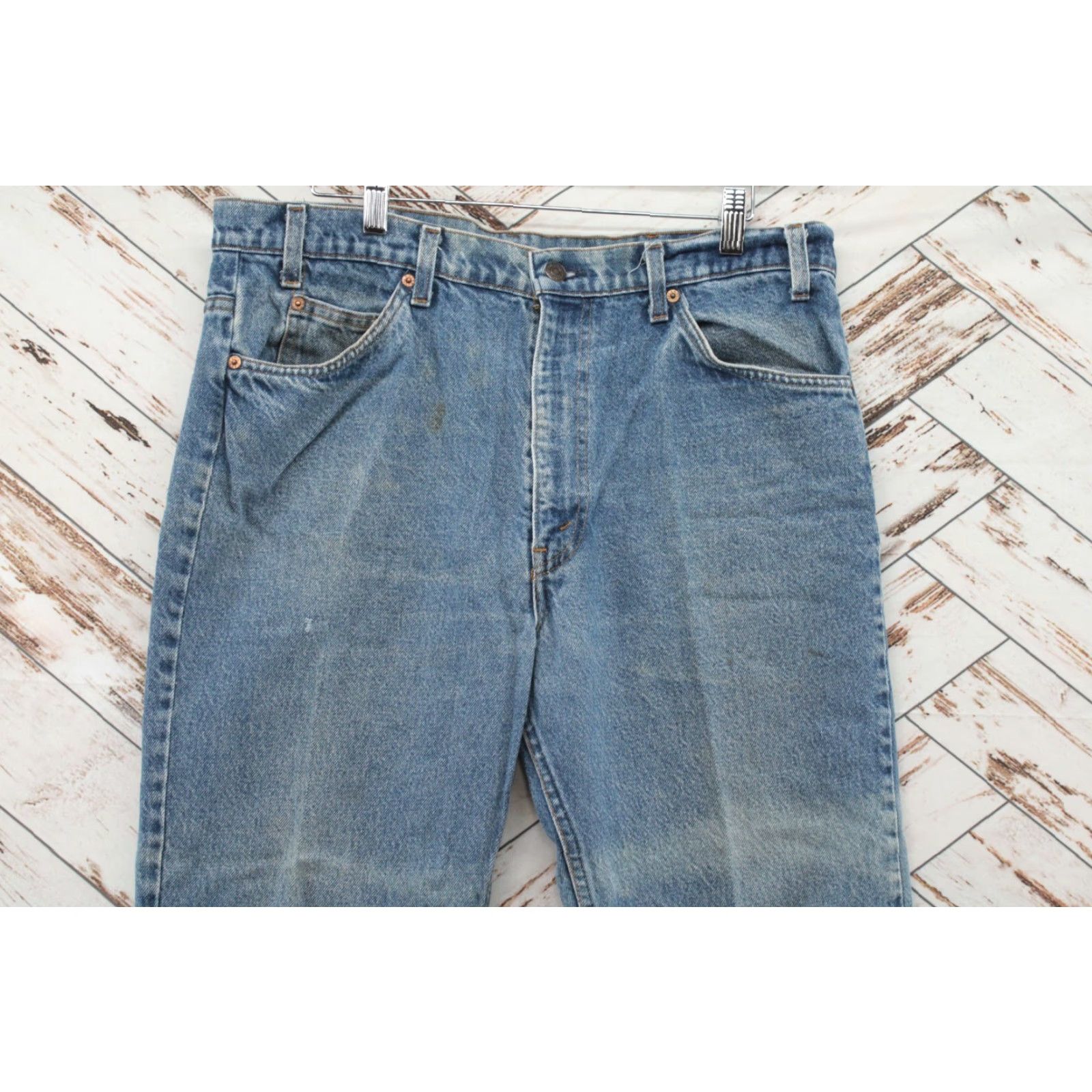 Levi's VTG Levi's Boot Cut Jeans 36x29 Men Denim Blue 80s USA 517 20517-0217 Cowboy Western Orange Tab Jeans Size US 36 / EU 52 - 4 Thumbnail