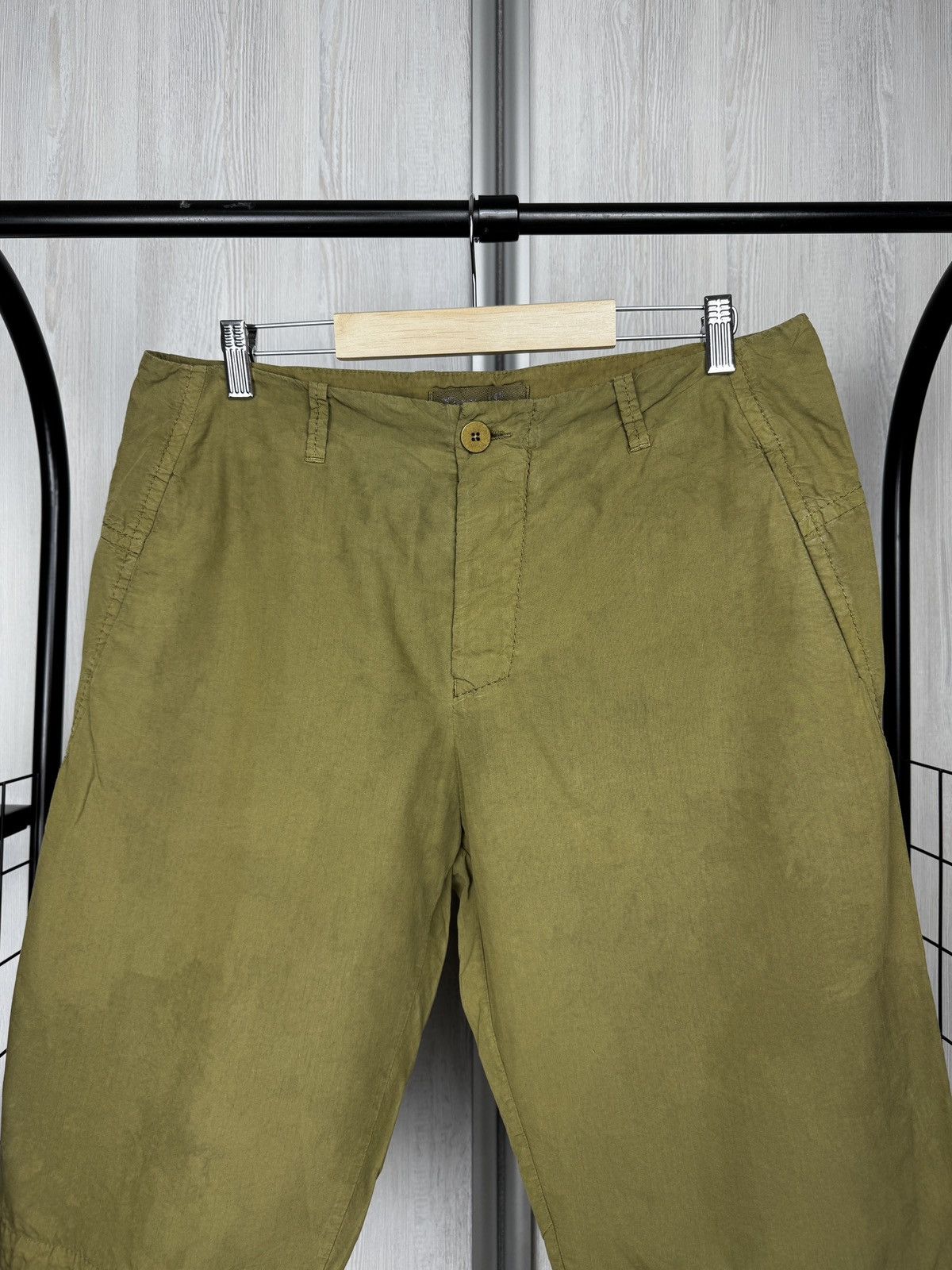 Transit Transit E142 Khaki/Gold Cotton-Viscose-Silk shorts size M Size US 32 / EU 48 - 3 Thumbnail