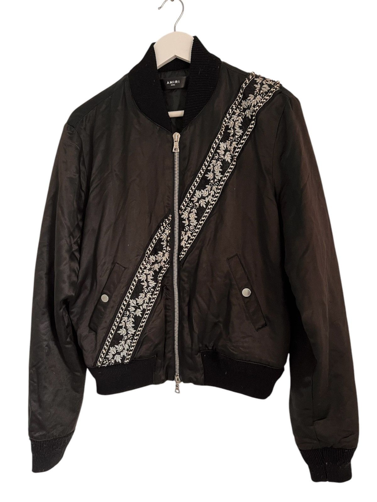 Amiri Amiri Satin Guitar Strap Bomber Size US S / EU 44-46 / 1 - 1 Thumbnail