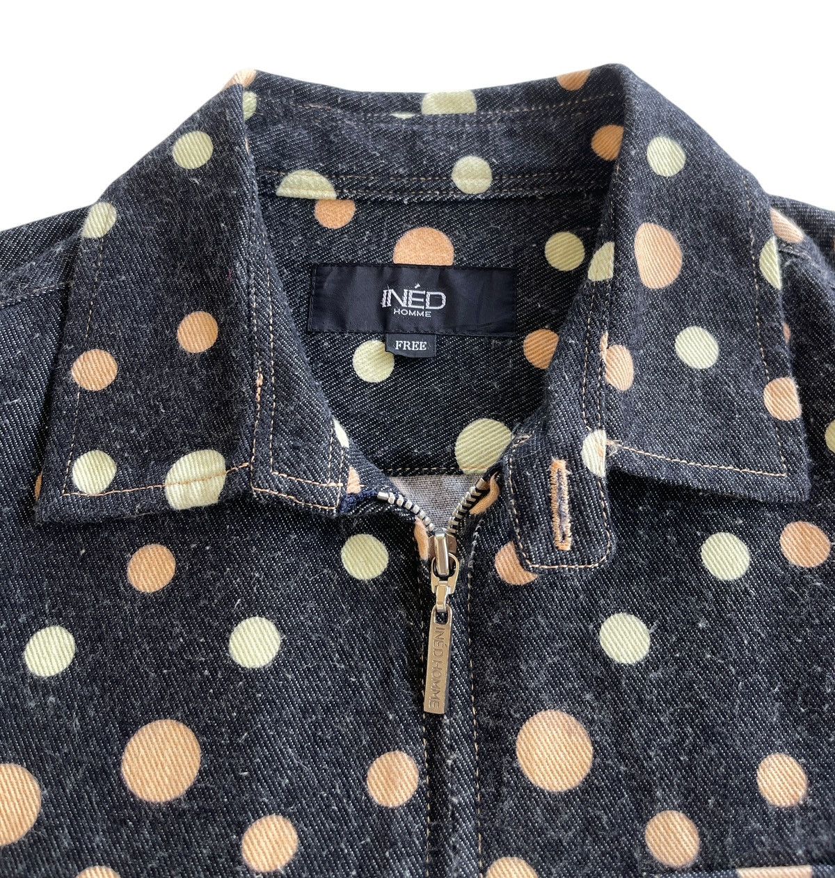 Yohji Yamamoto Ined Homme Yohji Yamamoto Polka Dot Zip Up Jacket Size US S / EU 44-46 / 1 - 8 Thumbnail