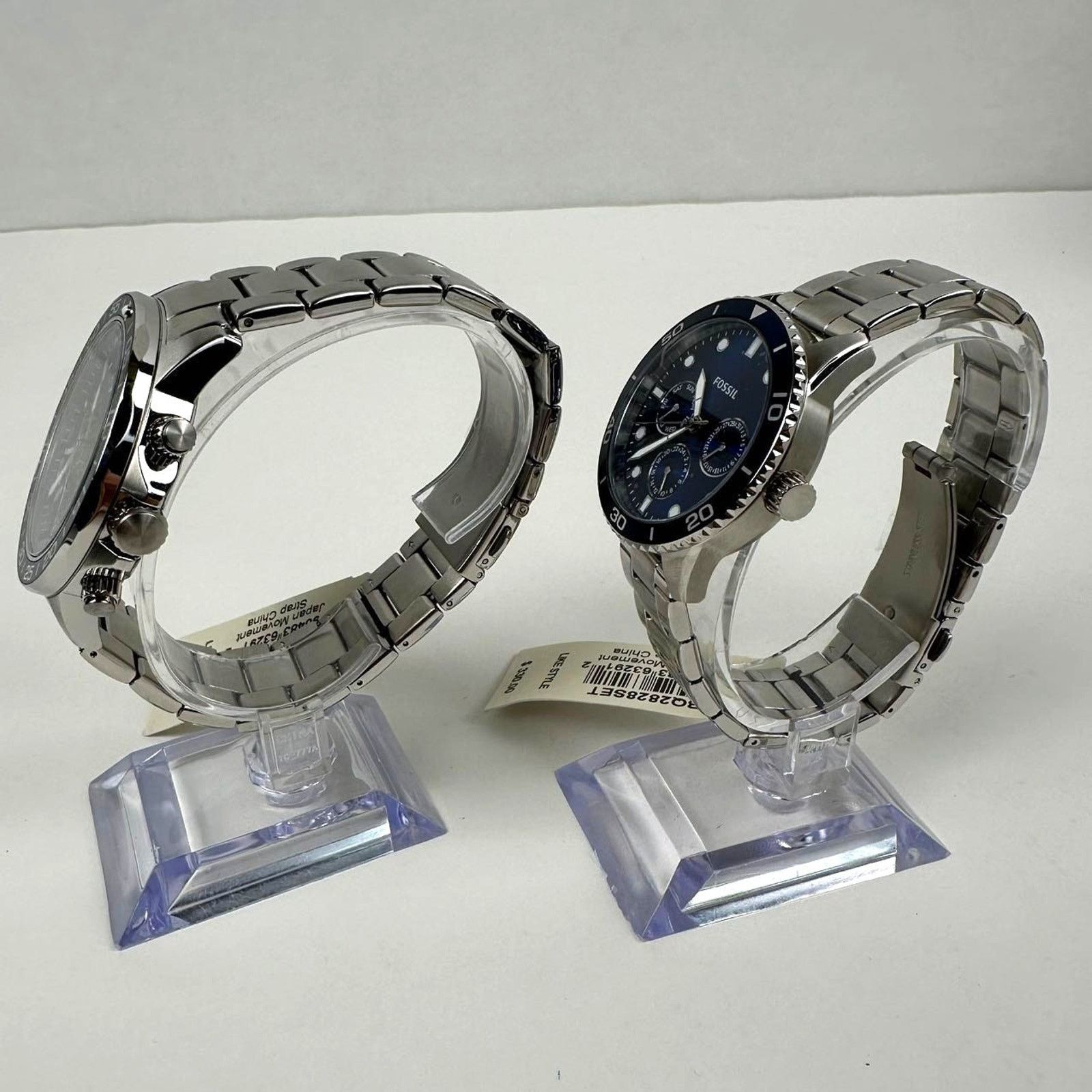 Fossil Fossil His and Hers Multifunction Stainless Steel Watch Box Size ONE SIZE - 4 Thumbnail