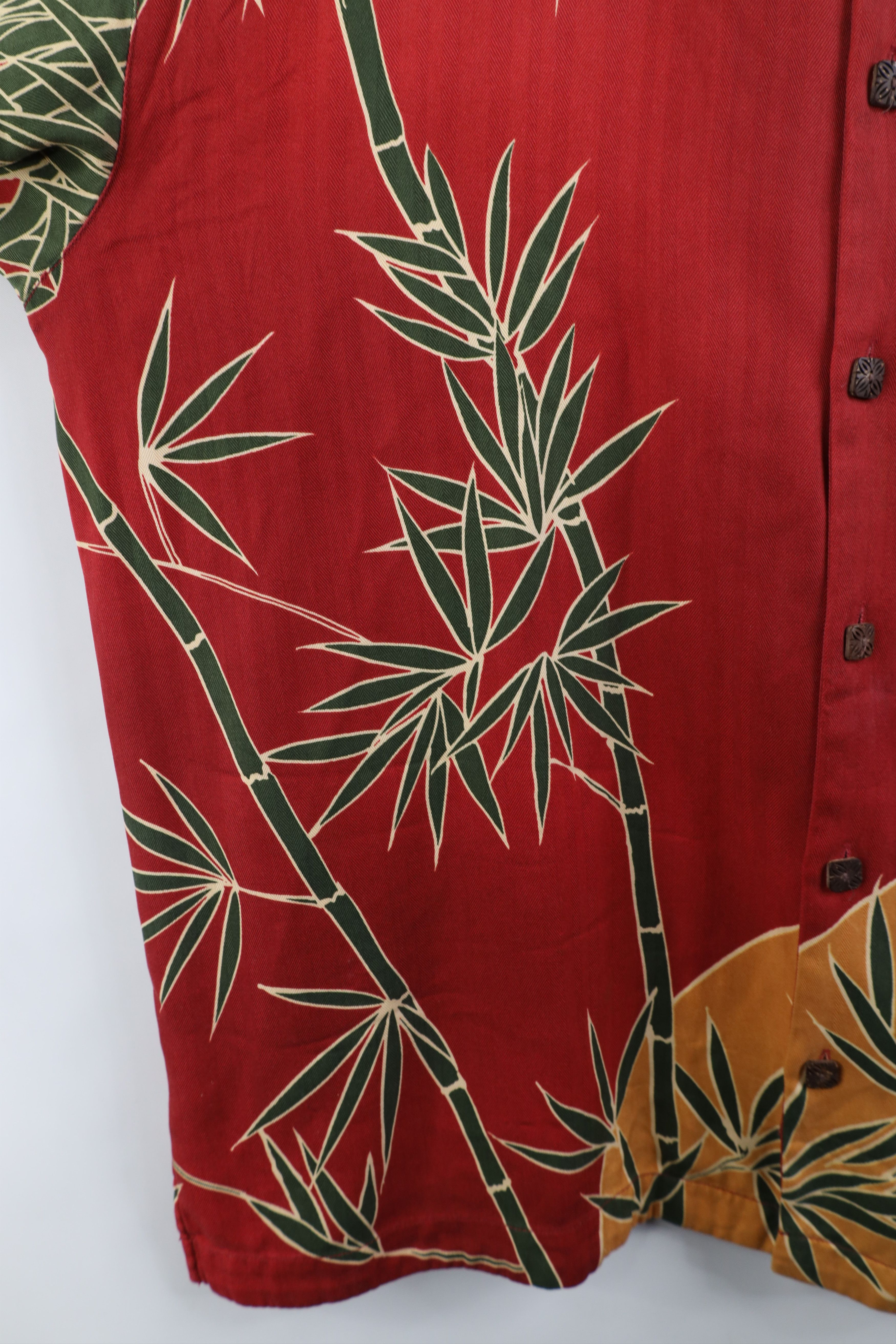 Tommy Bahama Vintage 90s Tommy Bahama Bamboo Looped Collar Button Shirt Size US L / EU 52-54 / 3 - 6 Thumbnail