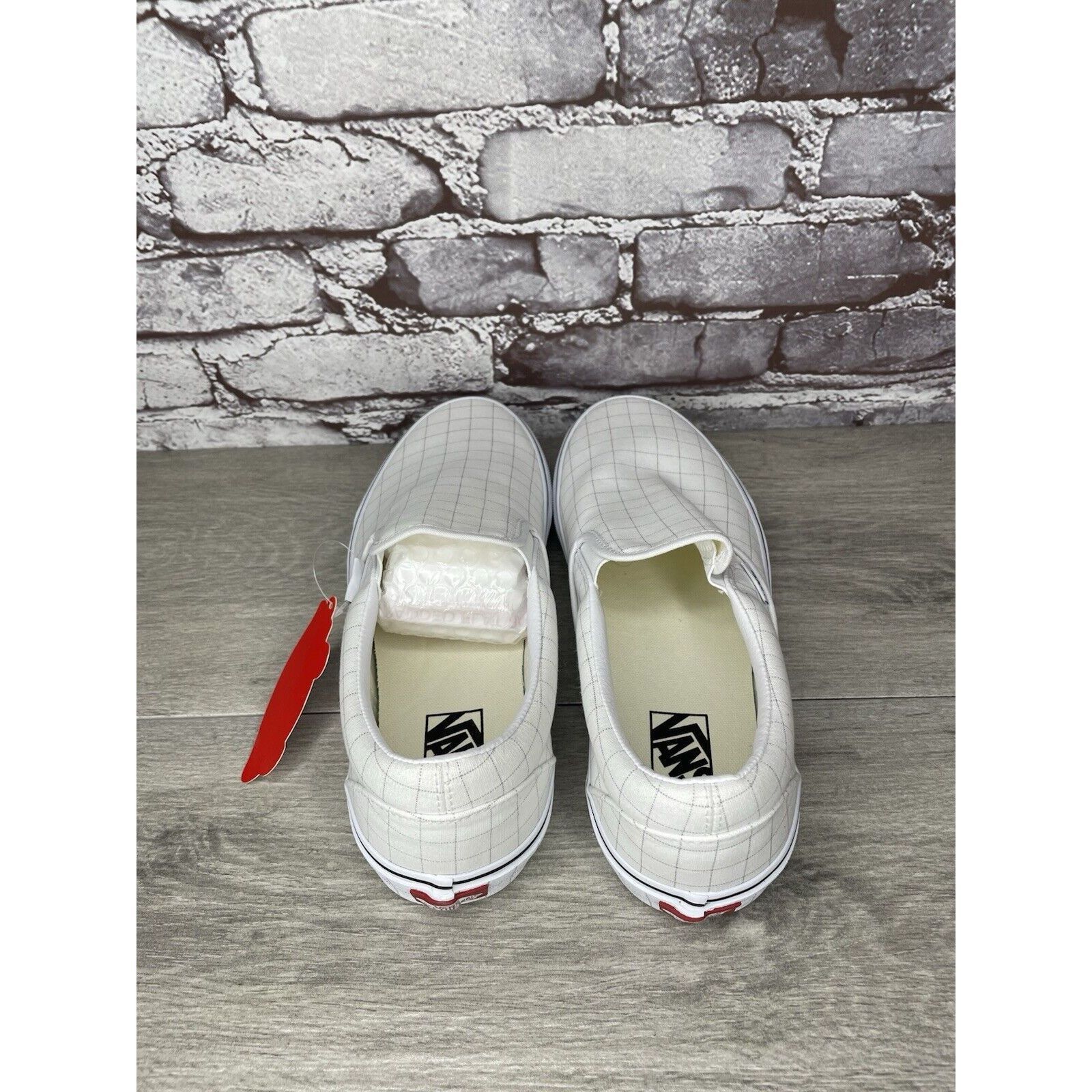 Vans Vans Classic Checkerboard Day White Canvas Sneakers Shoes Me Size US 10 / EU 43 - 16 Thumbnail