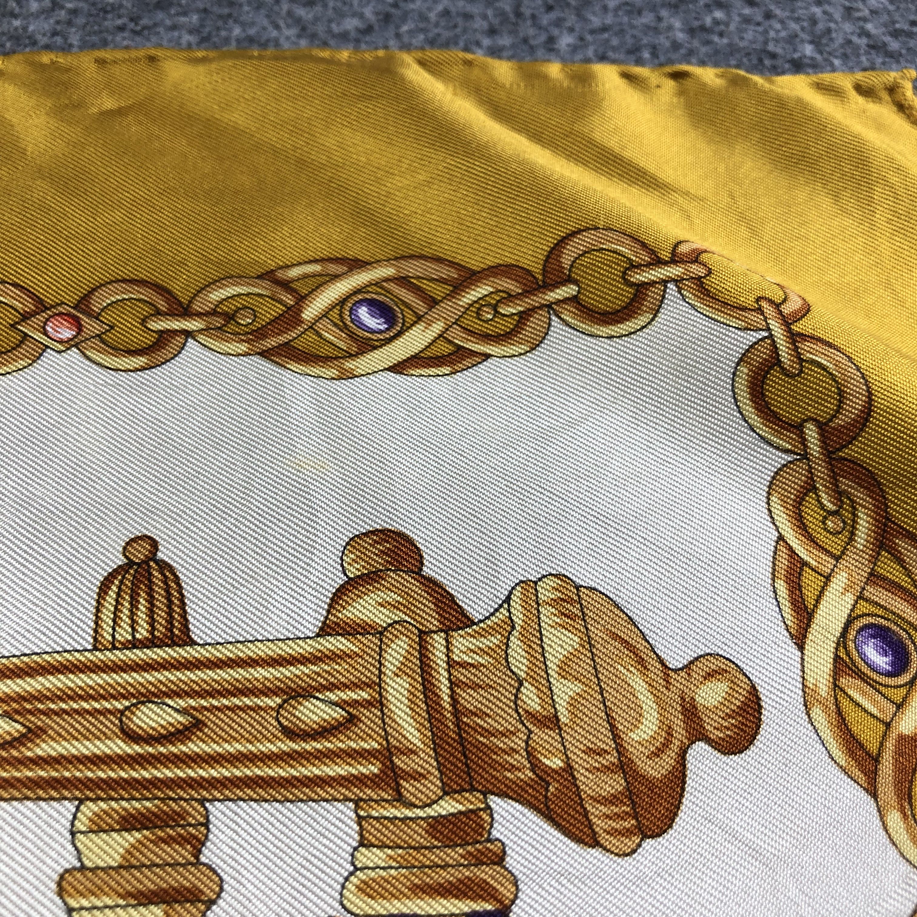 Lancel Vintage Lancel Baroque Silk Scarf M422 Size ONE SIZE - 9 Thumbnail