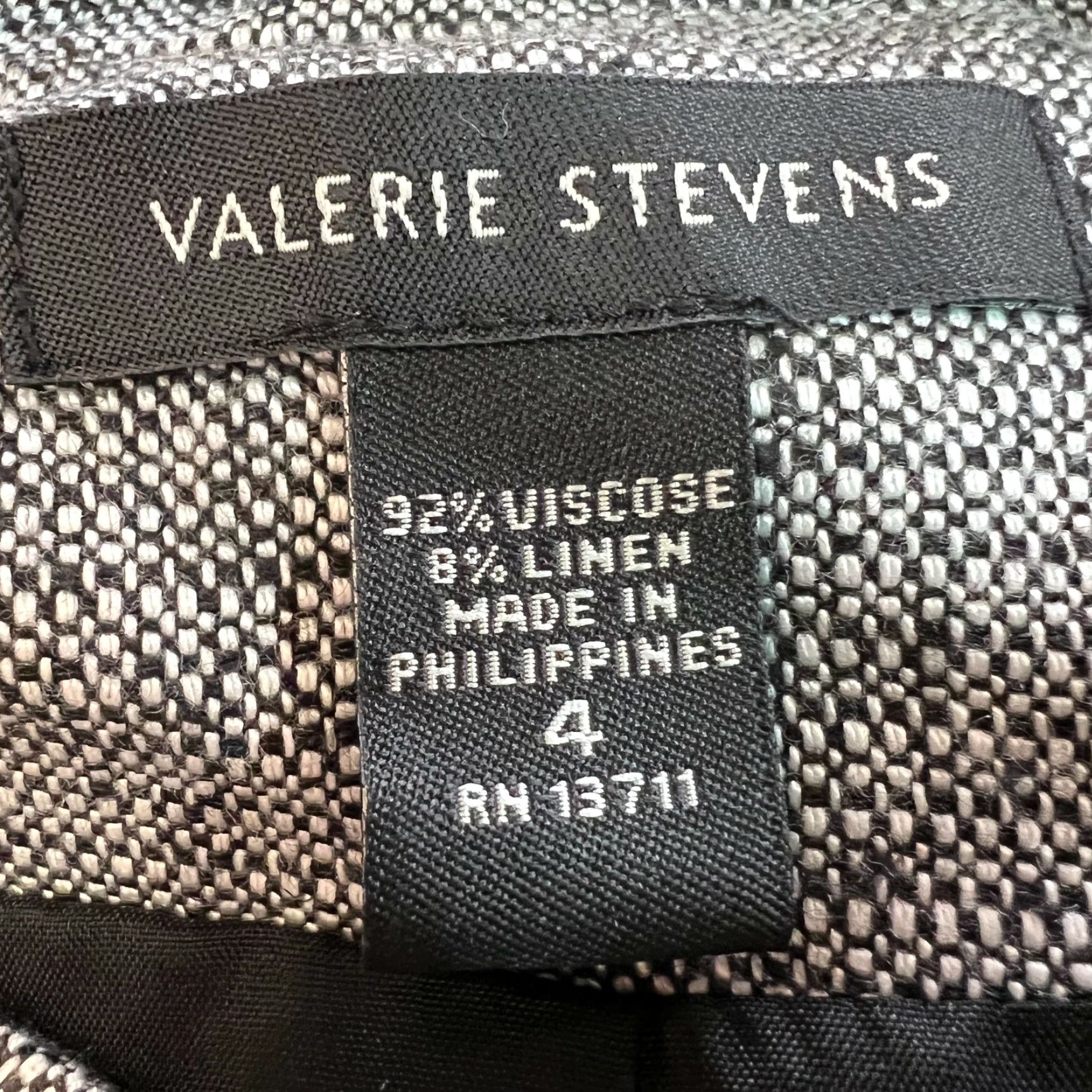 Vintage Valerie Stevens Blazer Shirt Womens Size 4 Gray Long Sleeve Lined Button 21in Chest 18in-24in Range Casual Classic Jacket Size S / US 4 / IT 40 - 7 Thumbnail