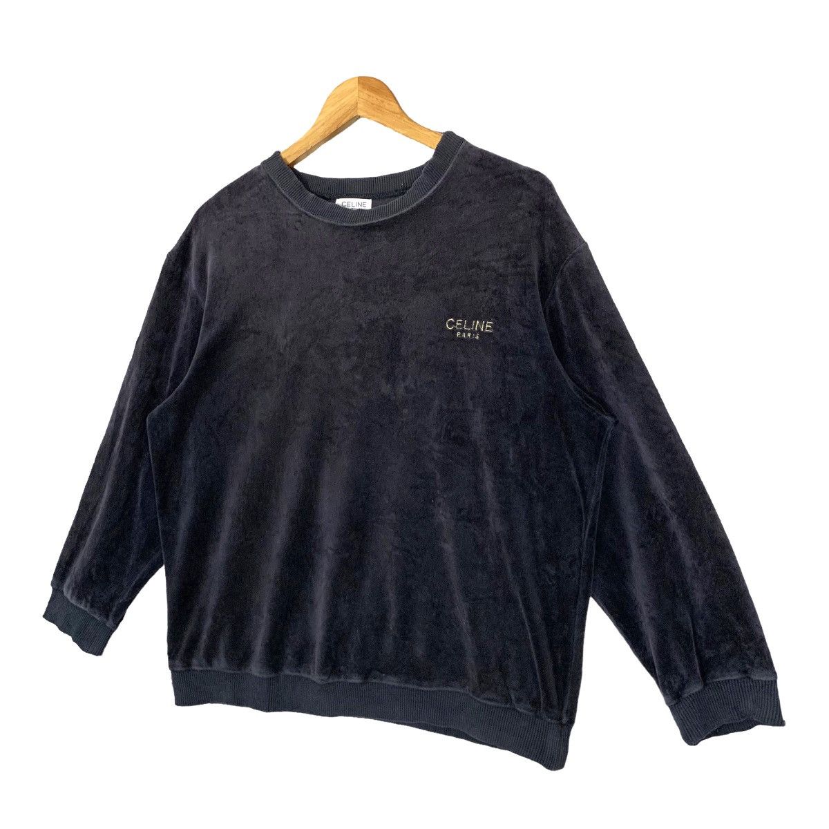 Celine Vintage Celine Paris Valvet Sweatshirt Size M Size US M / EU 48-50 / 2 - 4 Thumbnail