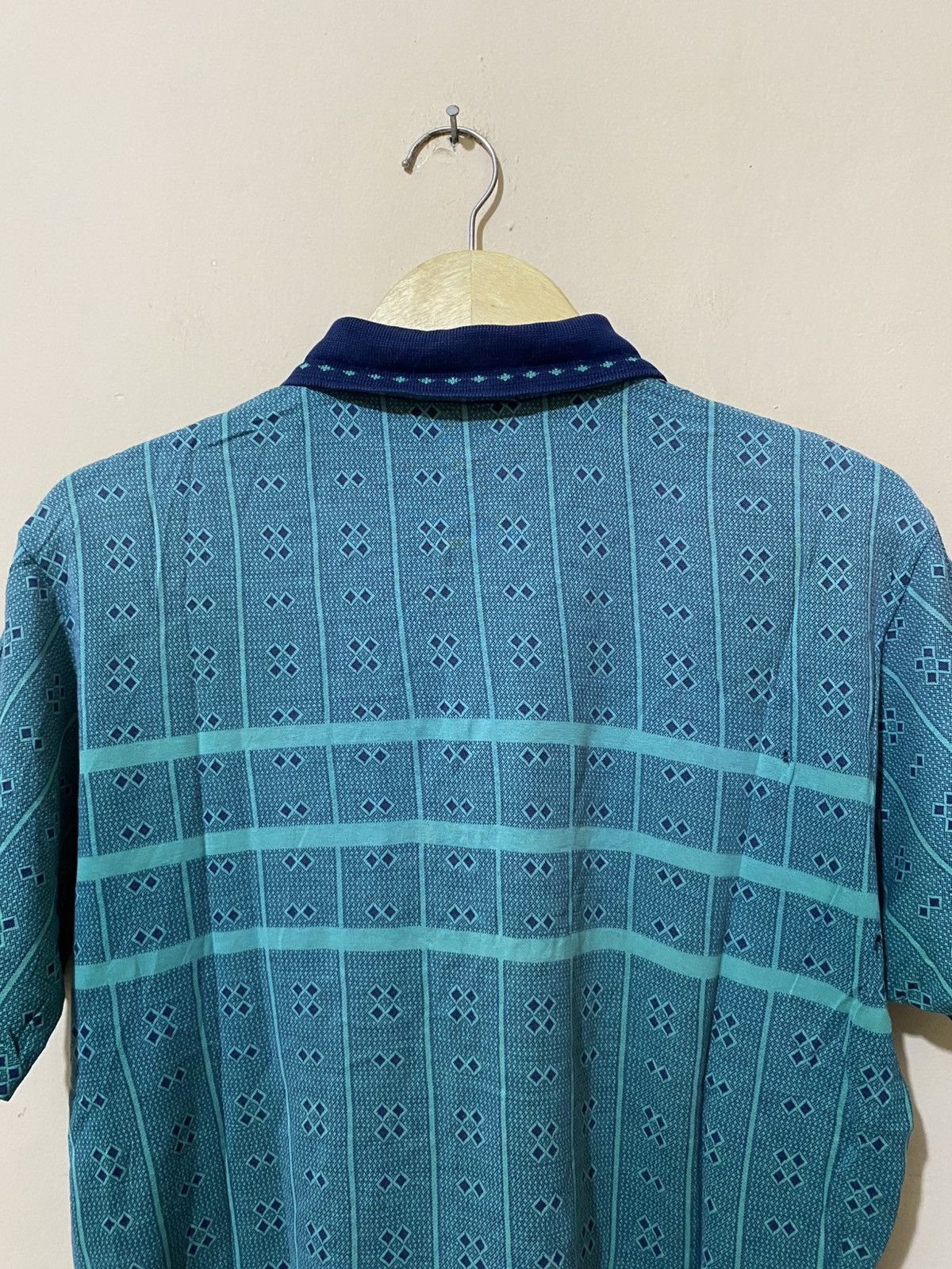 Dior 90s Christian Dior Monsieur Pattern Polo Shirt Size US L / EU 52-54 / 3 - 13 Thumbnail