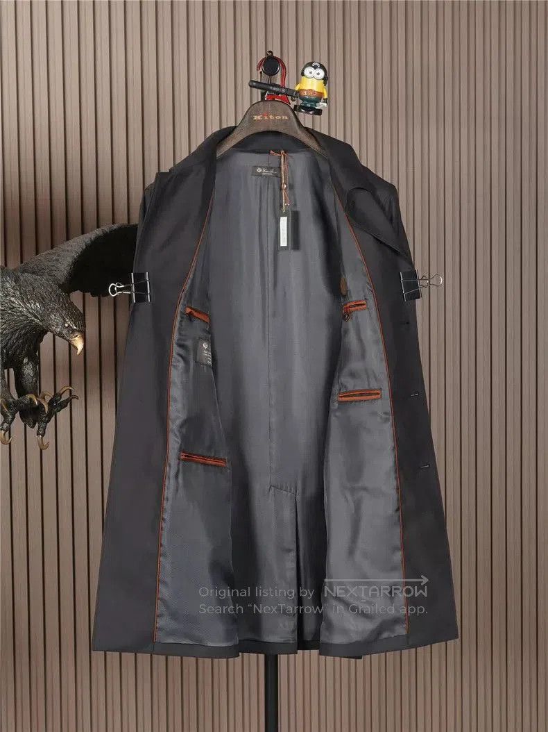 Loro Piana Loro Piana 12 Micron Wool Trench Coat. Size US L / EU 52-54 / 3 - 3 Thumbnail