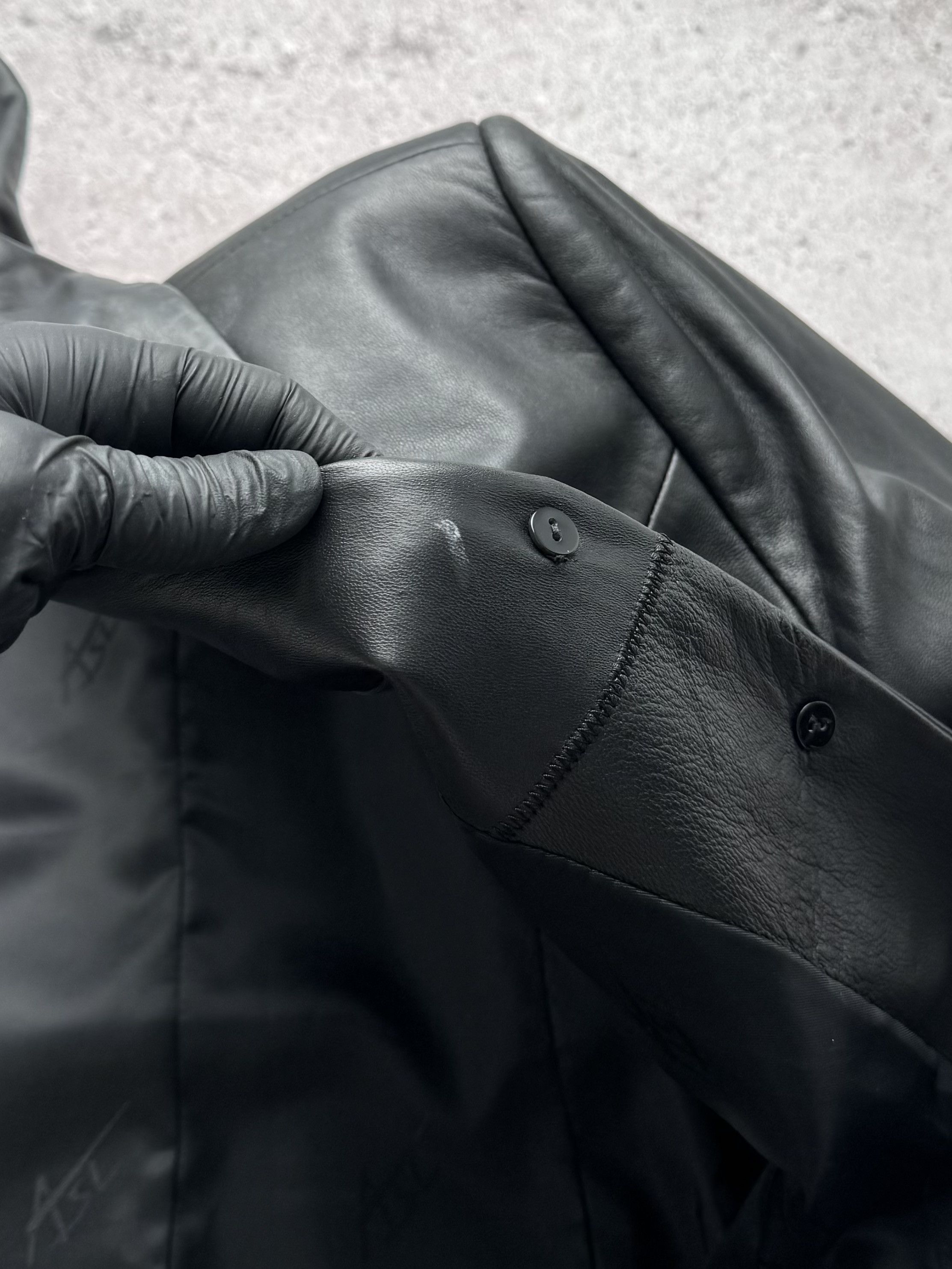 Vintage Vintage Leather Long Jacket C5(V416) Size L / US 10 / IT 46 - 7 Thumbnail