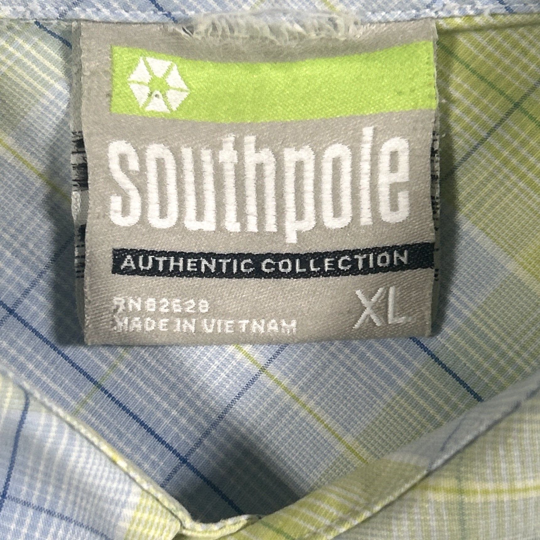 Southpole Southpole Shirt XL Yellow Blue Plaid Short Sleeve Button-Up Men's Casual Size US XL / EU 56 / 4 - 4 Thumbnail