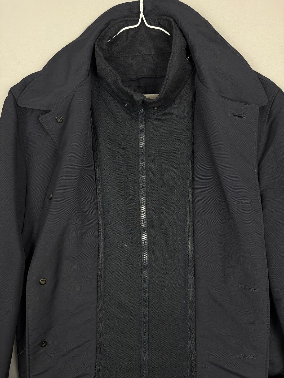 De Fursac De Fursac Navy Blue Coat Jacket Cloth Parka RRP 900$ Size US L / EU 52-54 / 3 - 4 Thumbnail